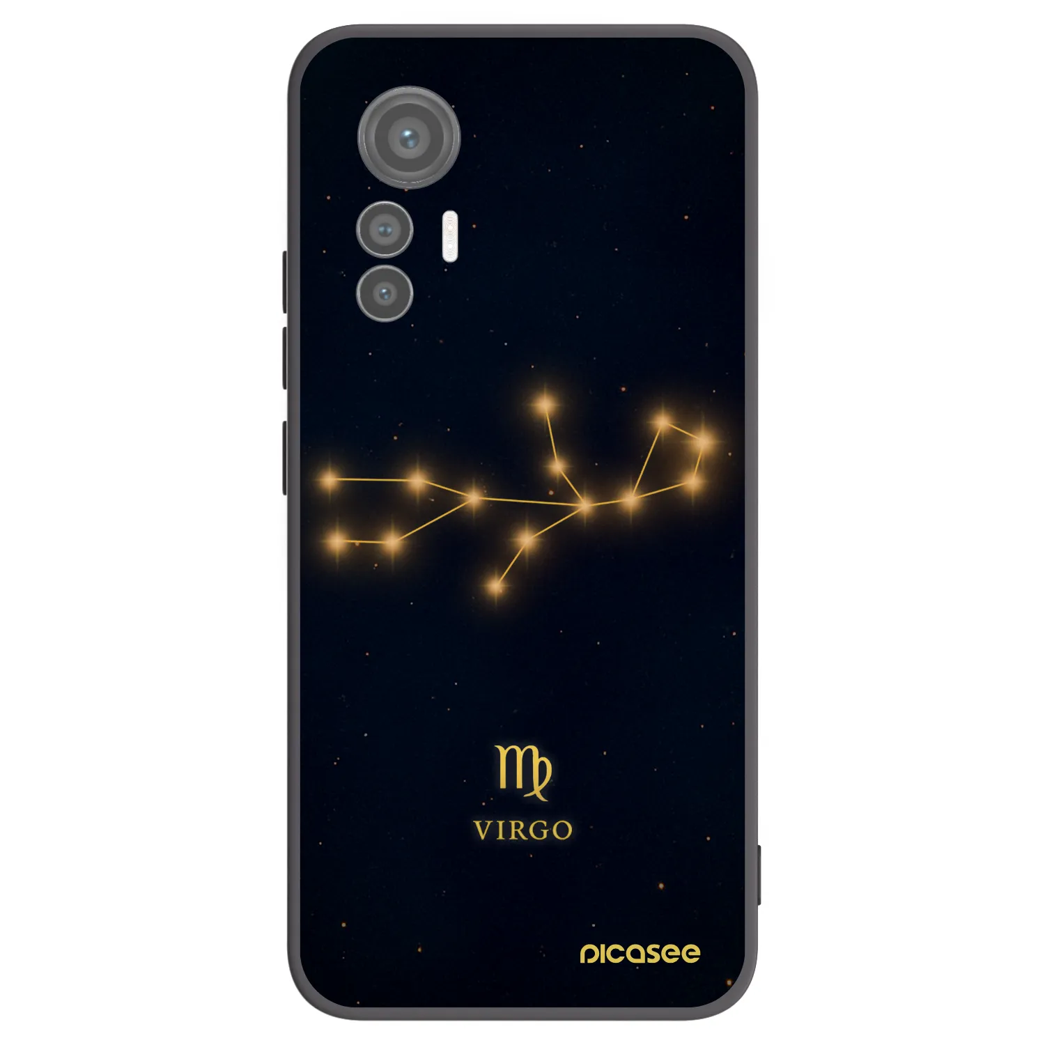 Picasee Μαύρη θήκη σιλικόνης για Xiaomi 12 Lite - VIRGO