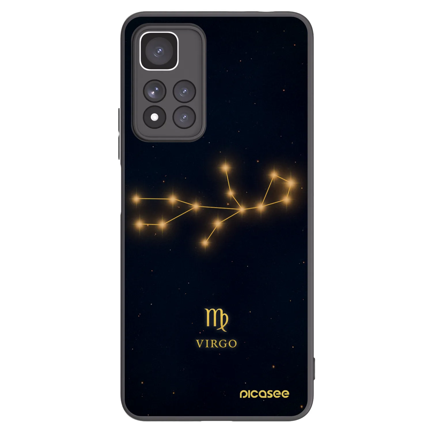 Picasee Μαύρη θήκη σιλικόνης για Xiaomi Redmi Note 11 Pro+ 5G - VIRGO