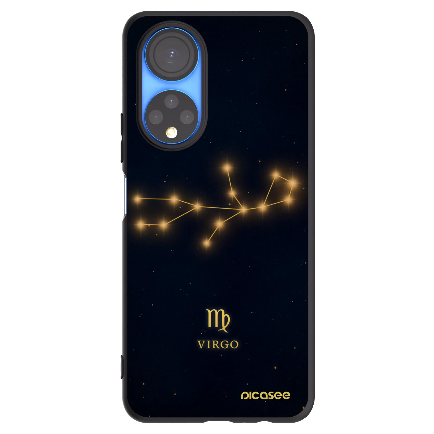 Picasee Μαύρη θήκη σιλικόνης για Honor X7 - VIRGO