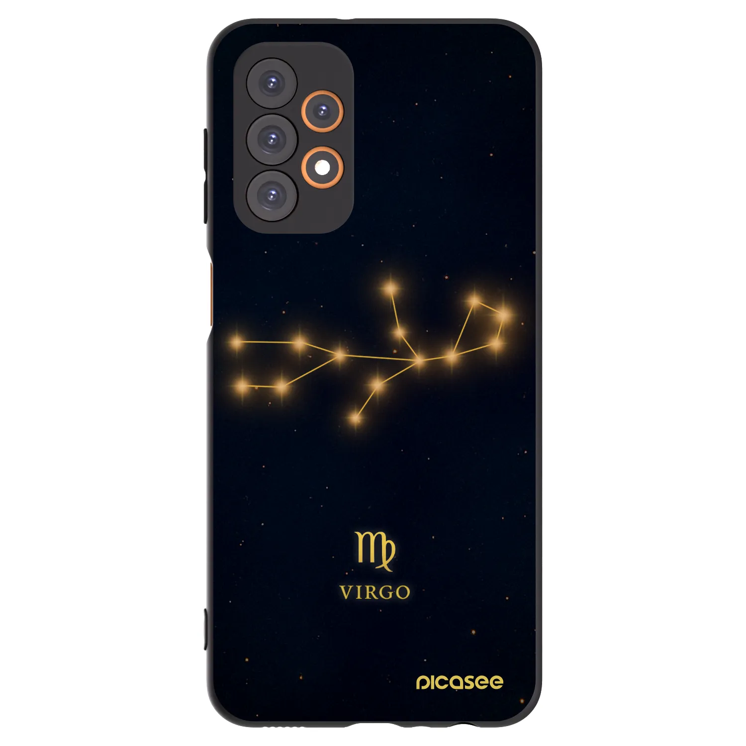 Picasee Μαύρη θήκη σιλικόνης για Samsung Galaxy A23 A235F 4G - VIRGO