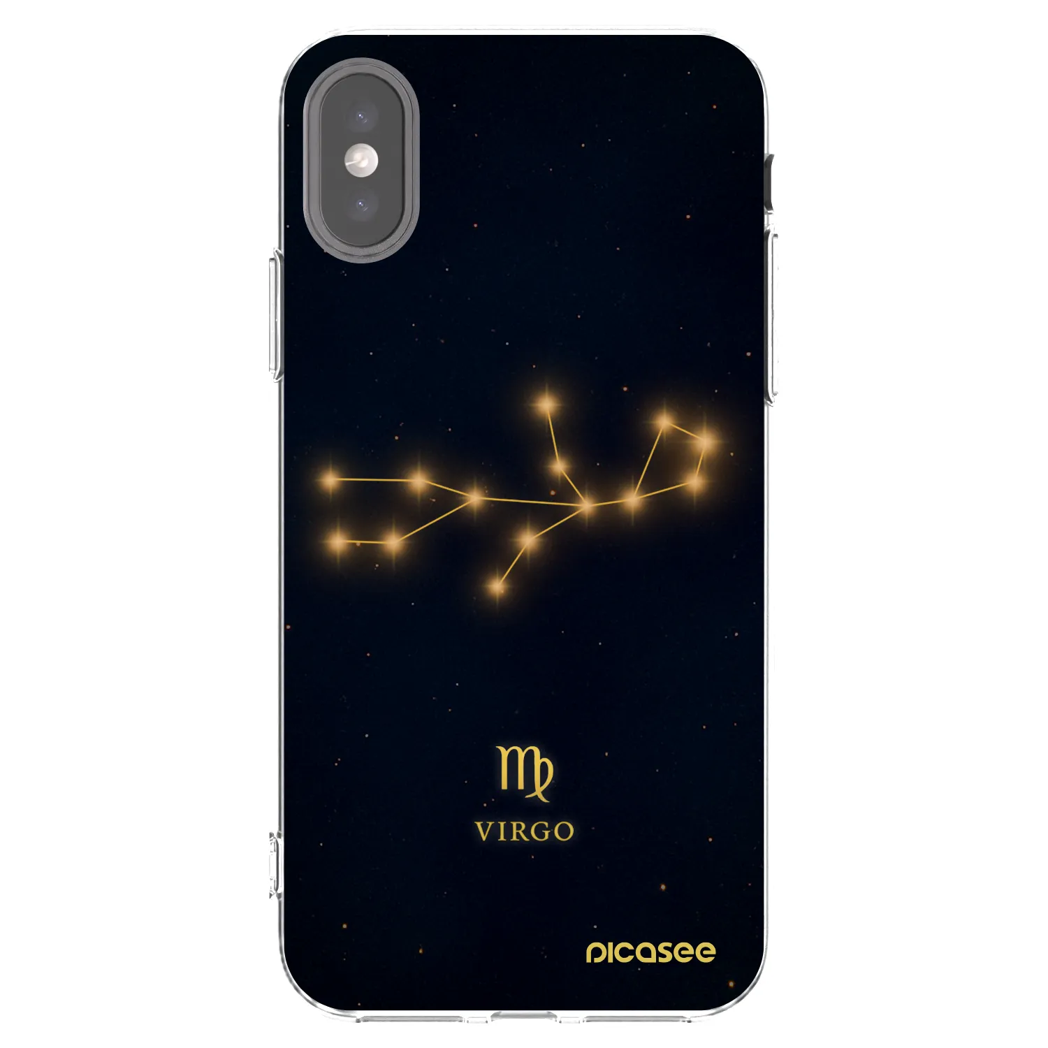 Picasee διαφανής θήκη σιλικόνης Apple iPhone X/XS - VIRGO