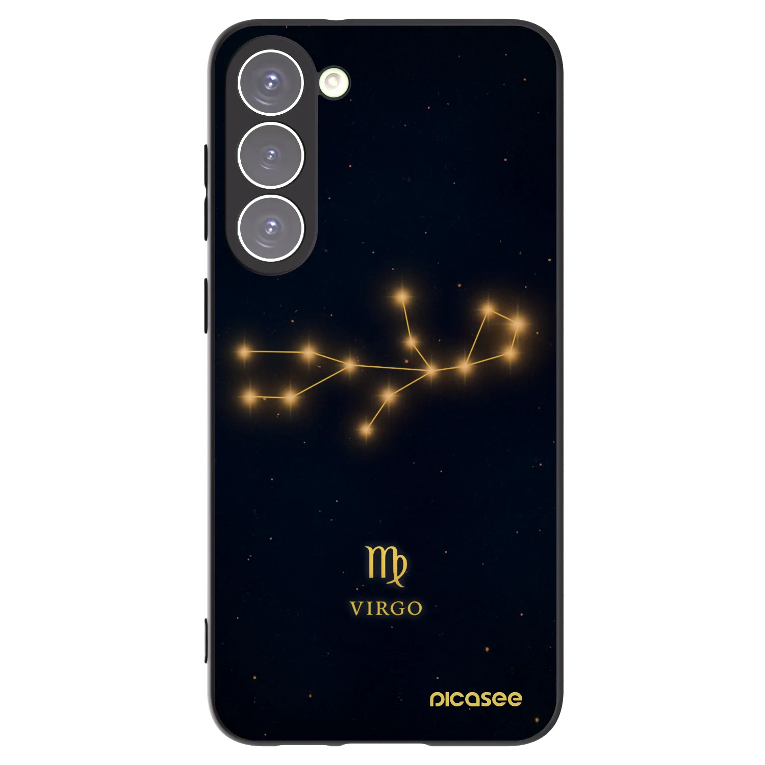 Picasee Μαύρη θήκη σιλικόνης για Samsung Galaxy S23+ 5G - VIRGO