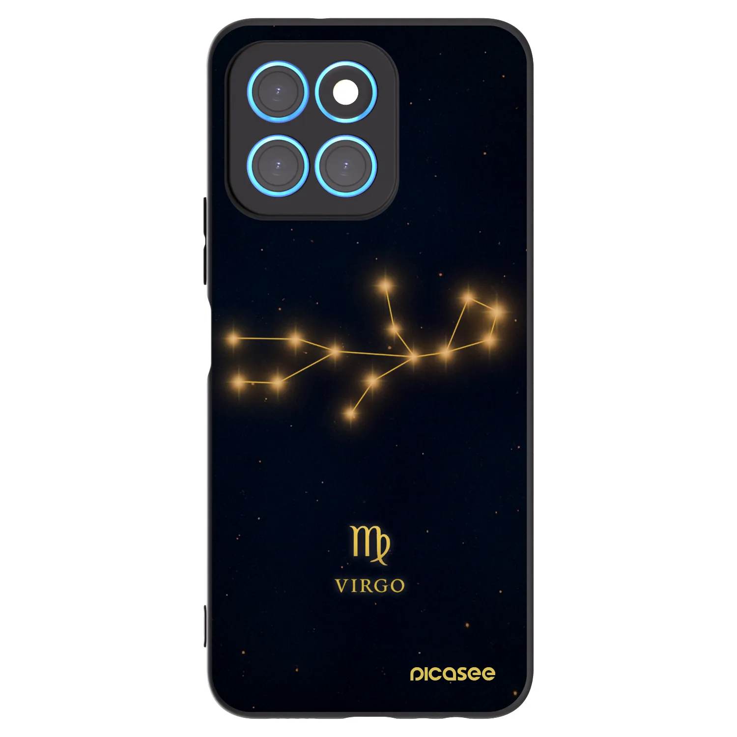 Picasee Μαύρη θήκη σιλικόνης για Honor X8 5G - VIRGO