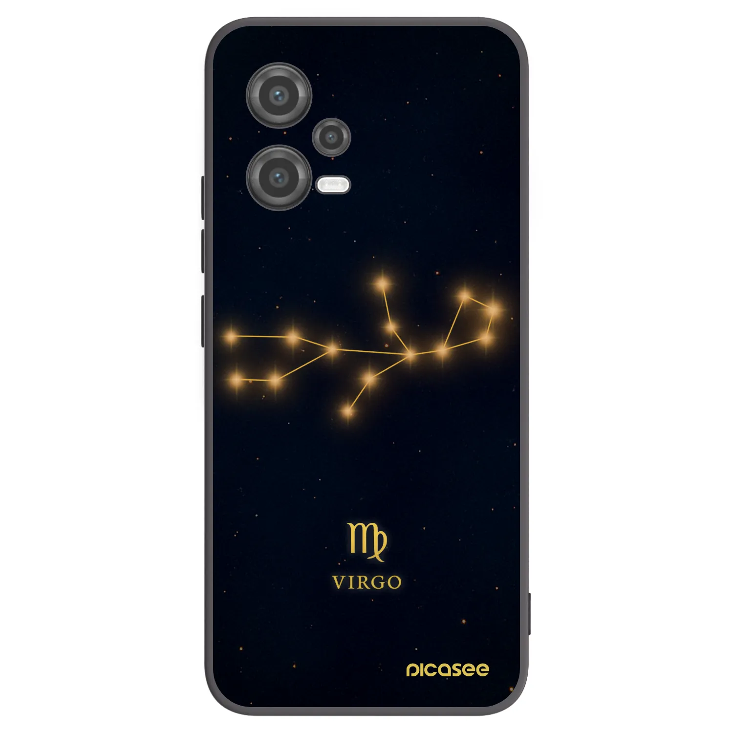 Picasee Μαύρη θήκη σιλικόνης για Xiaomi Poco X5 - VIRGO
