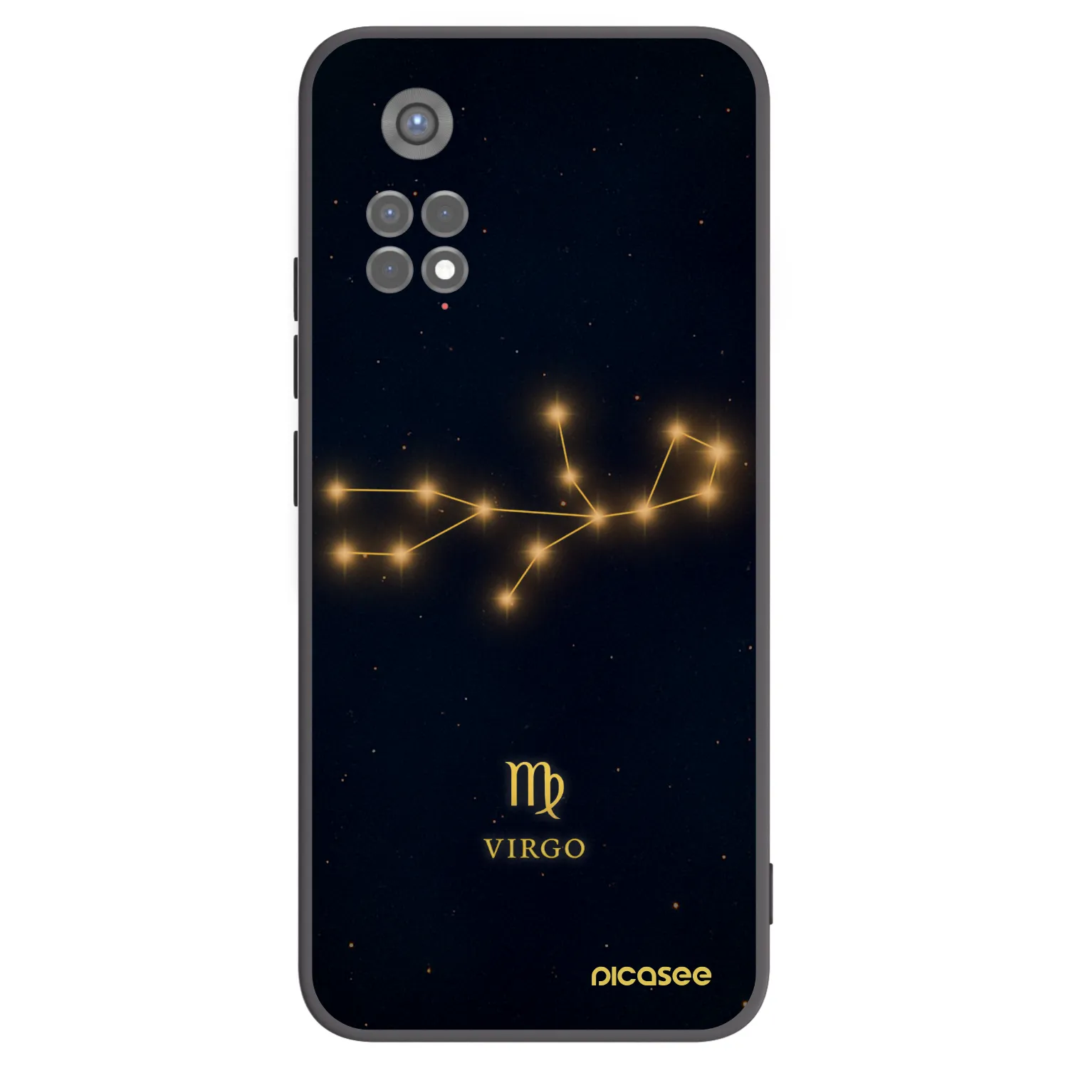 Picasee Μαύρη θήκη σιλικόνης για Xiaomi Redmi Note 11S 5G - VIRGO