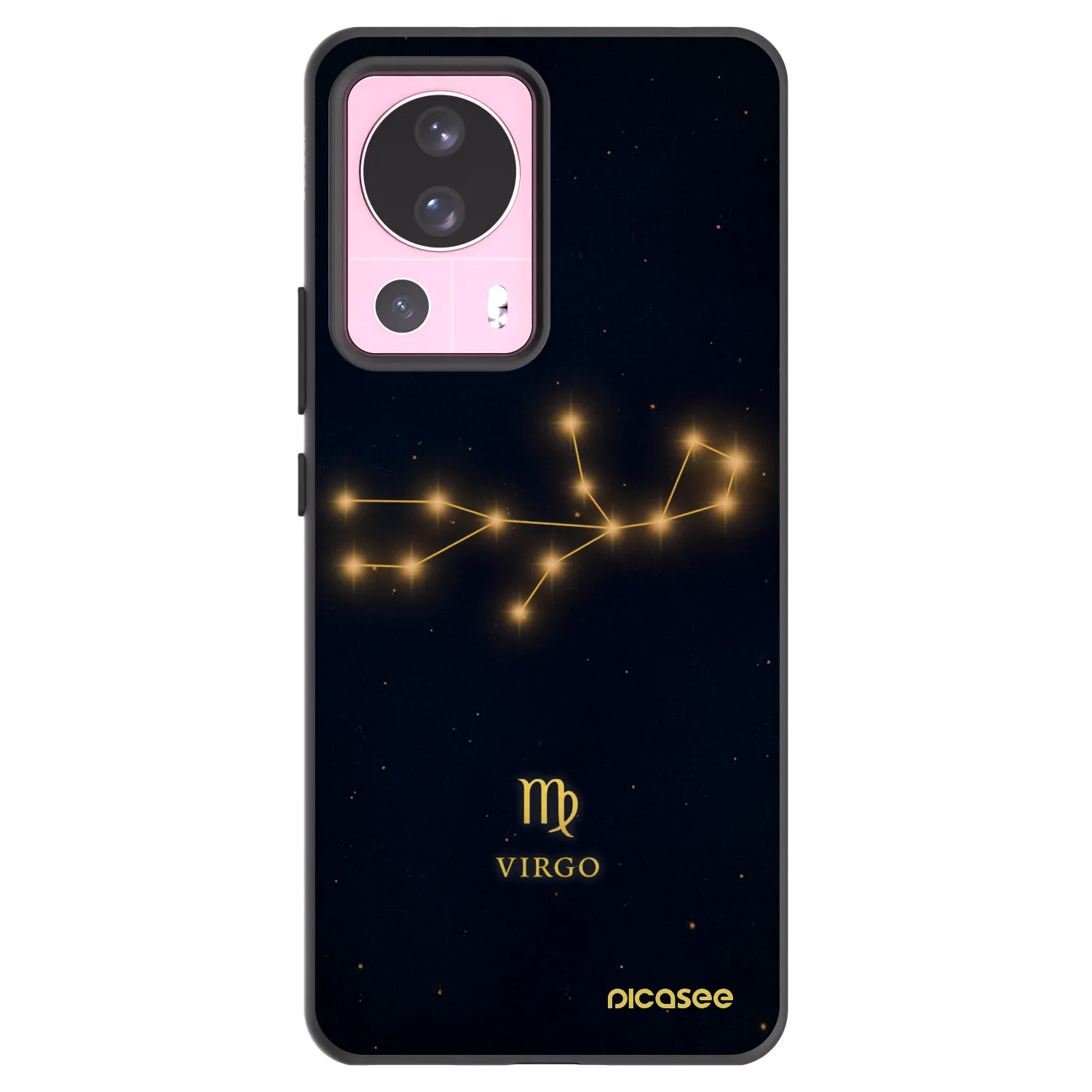 Picasee Μαύρη θήκη σιλικόνης για Xiaomi 13 Lite - VIRGO