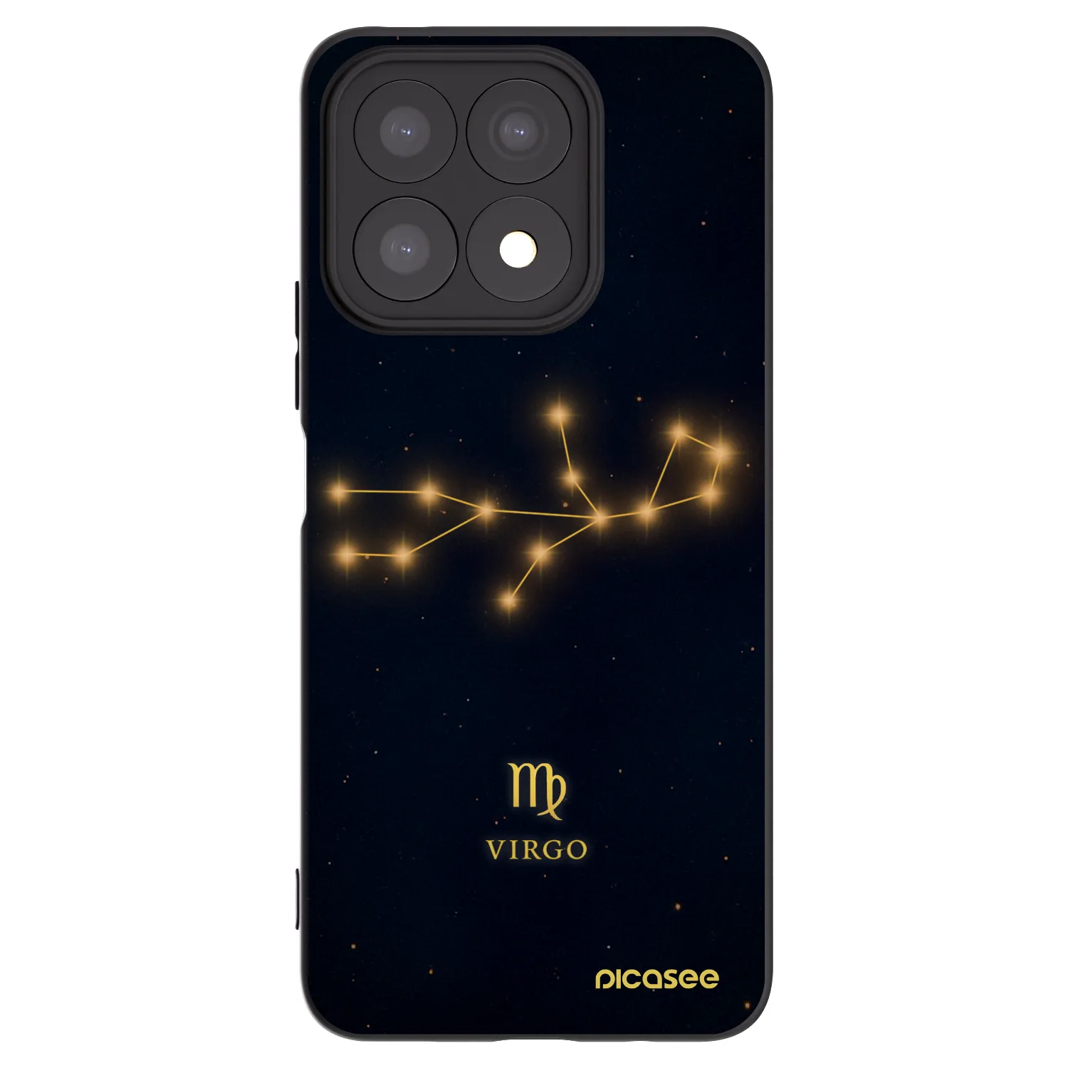 Picasee Μαύρη θήκη σιλικόνης για Honor X8a - VIRGO