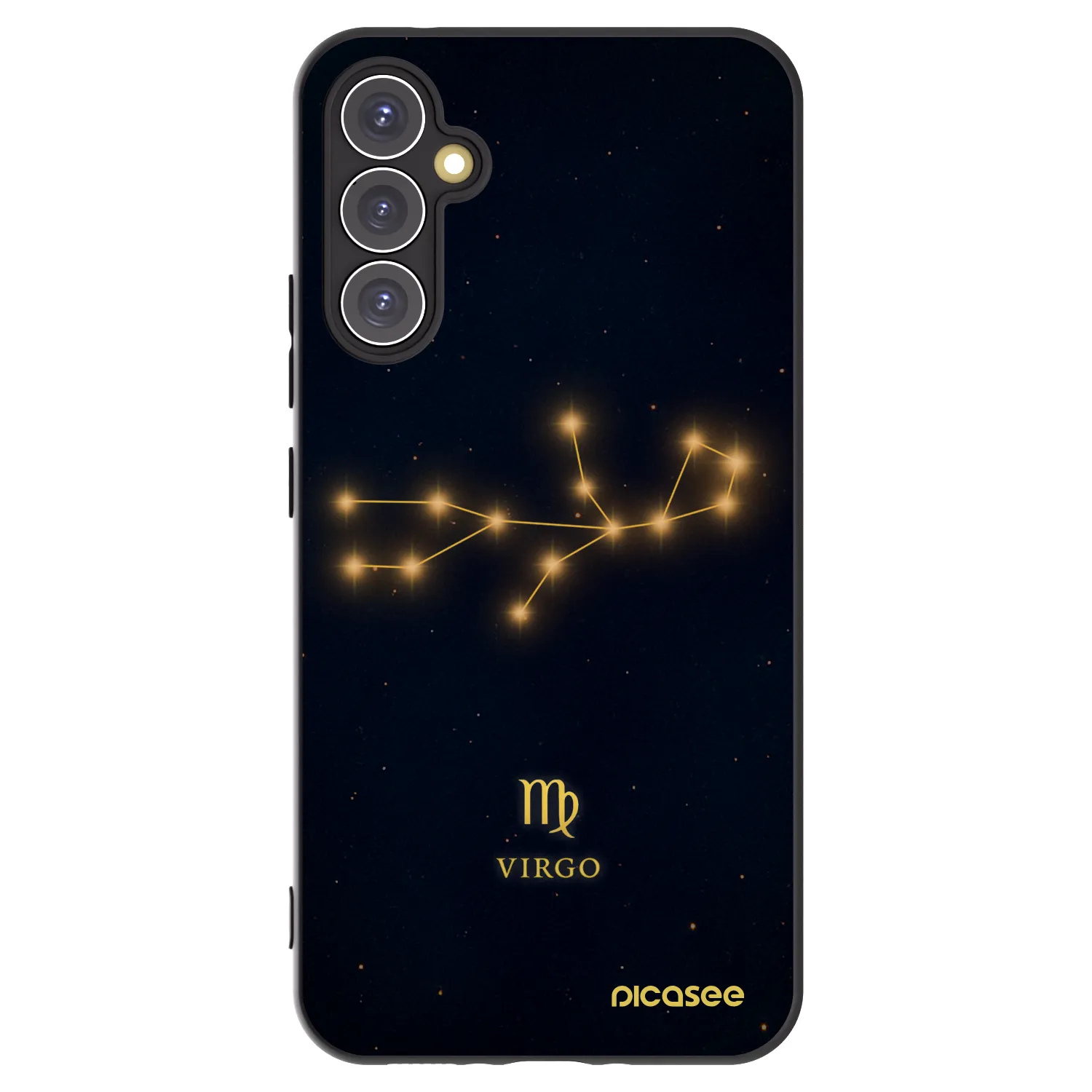 Picasee Μαύρη θήκη σιλικόνης για Samsung Galaxy A34 5G A346B - VIRGO