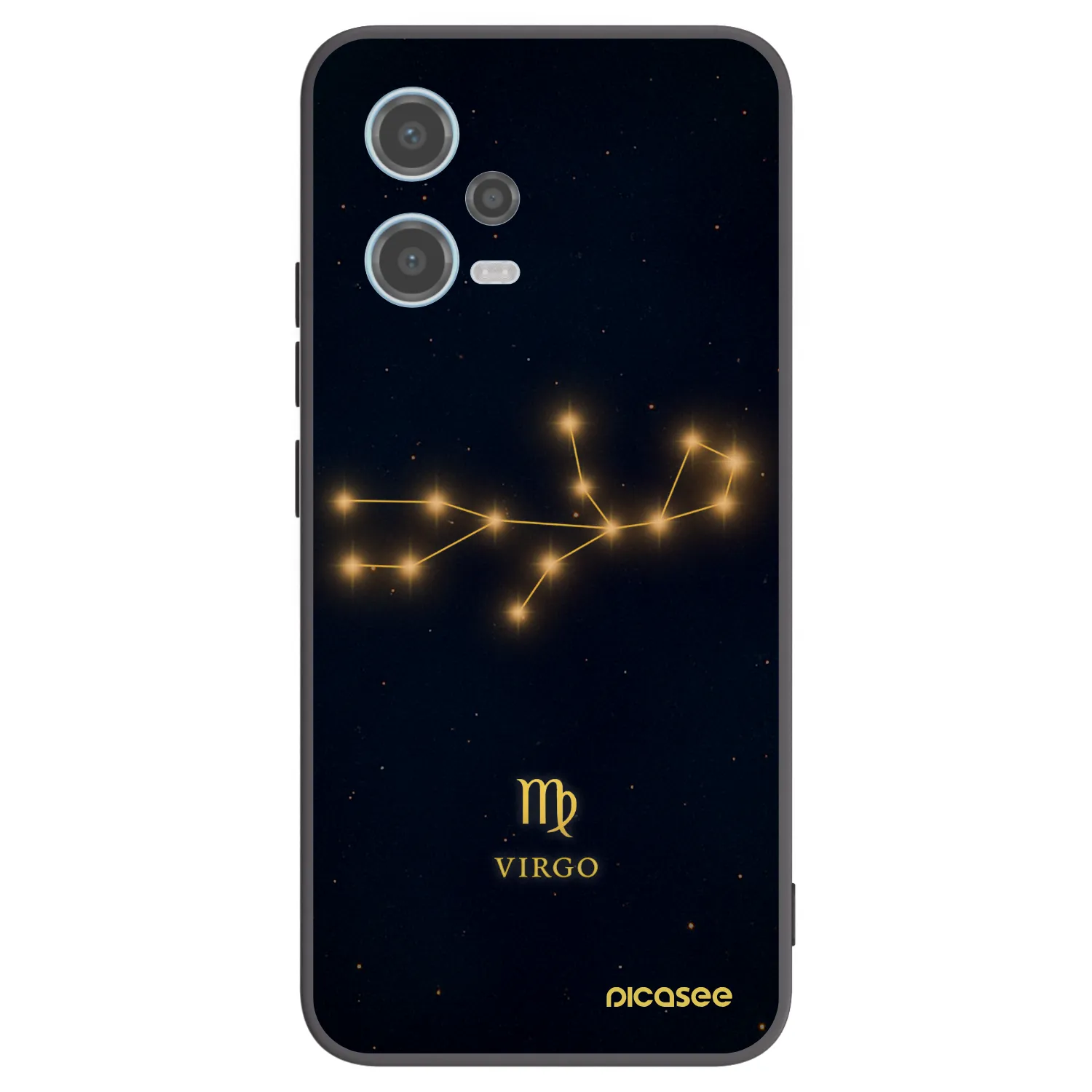 Picasee Μαύρη θήκη σιλικόνης για Xiaomi Redmi Note 12 5G - VIRGO