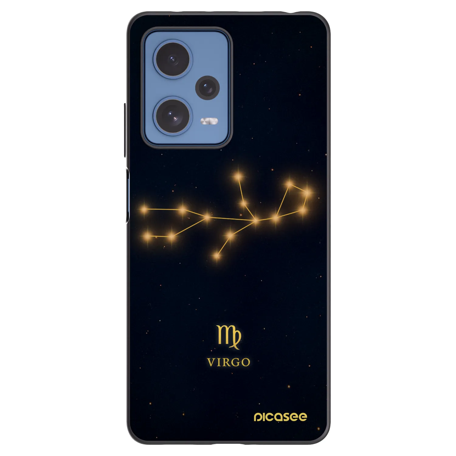 Picasee Μαύρη θήκη σιλικόνης για Xiaomi Redmi Note 12 Pro 5G - VIRGO