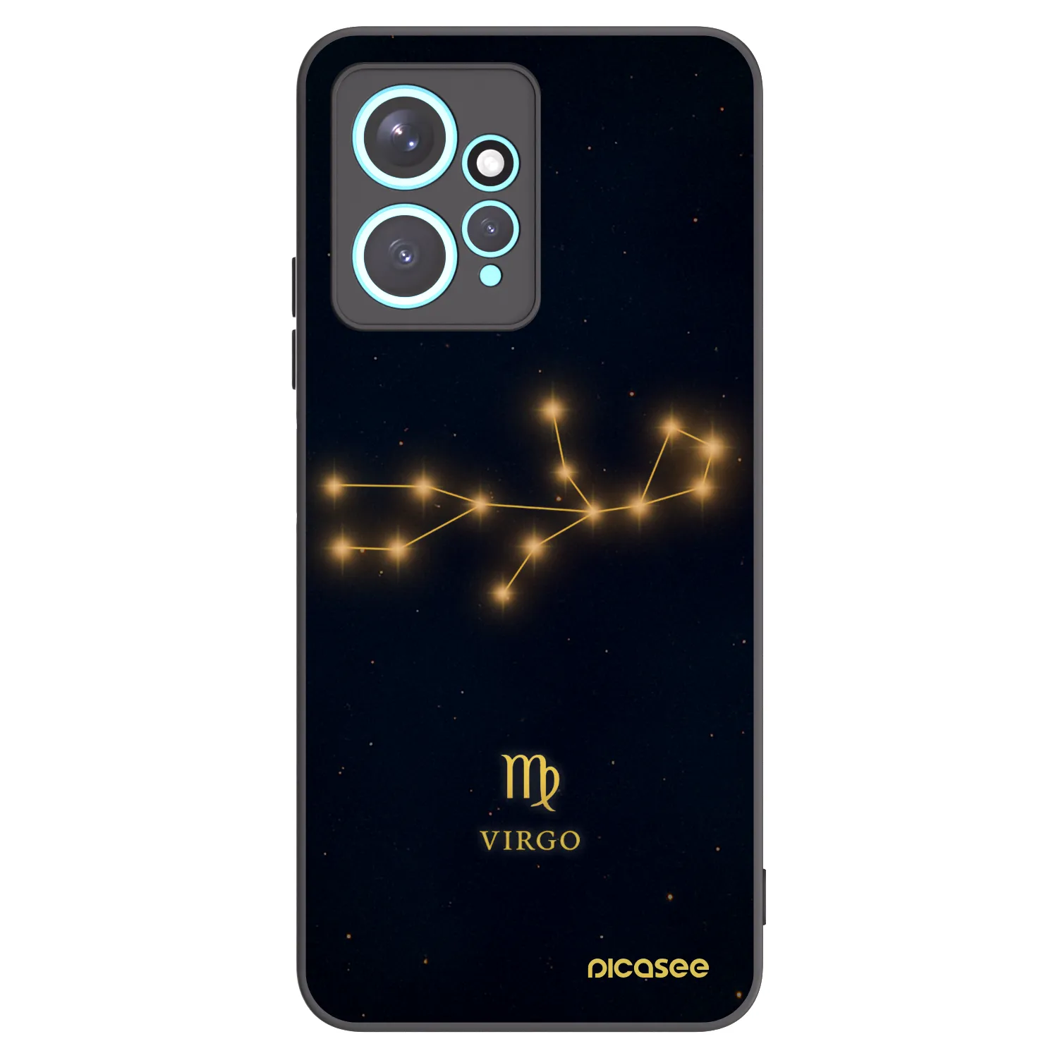 Picasee Μαύρη θήκη σιλικόνης για Xiaomi Redmi Note 12 4G - VIRGO