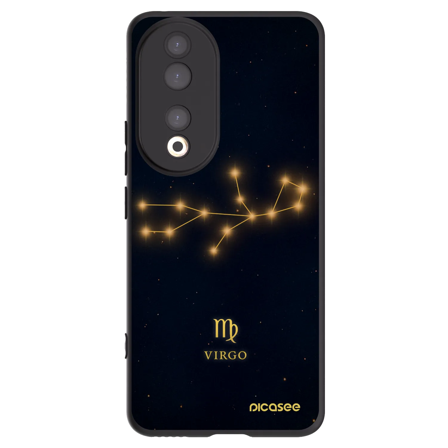 Picasee Μαύρη θήκη σιλικόνης για Honor 90 5G - VIRGO