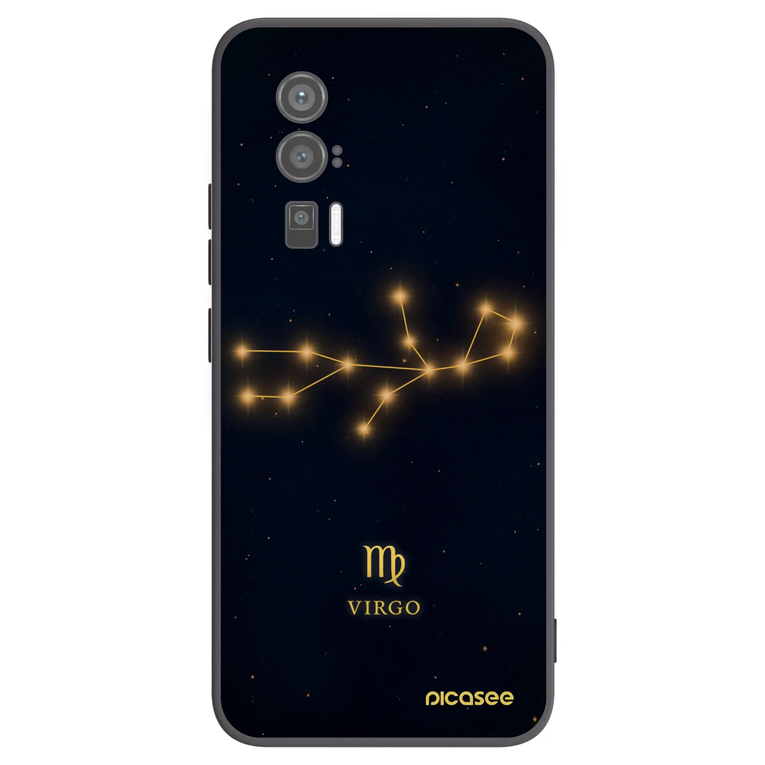 Picasee Μαύρη θήκη σιλικόνης για Xiaomi Poco F5 Pro 5G - VIRGO