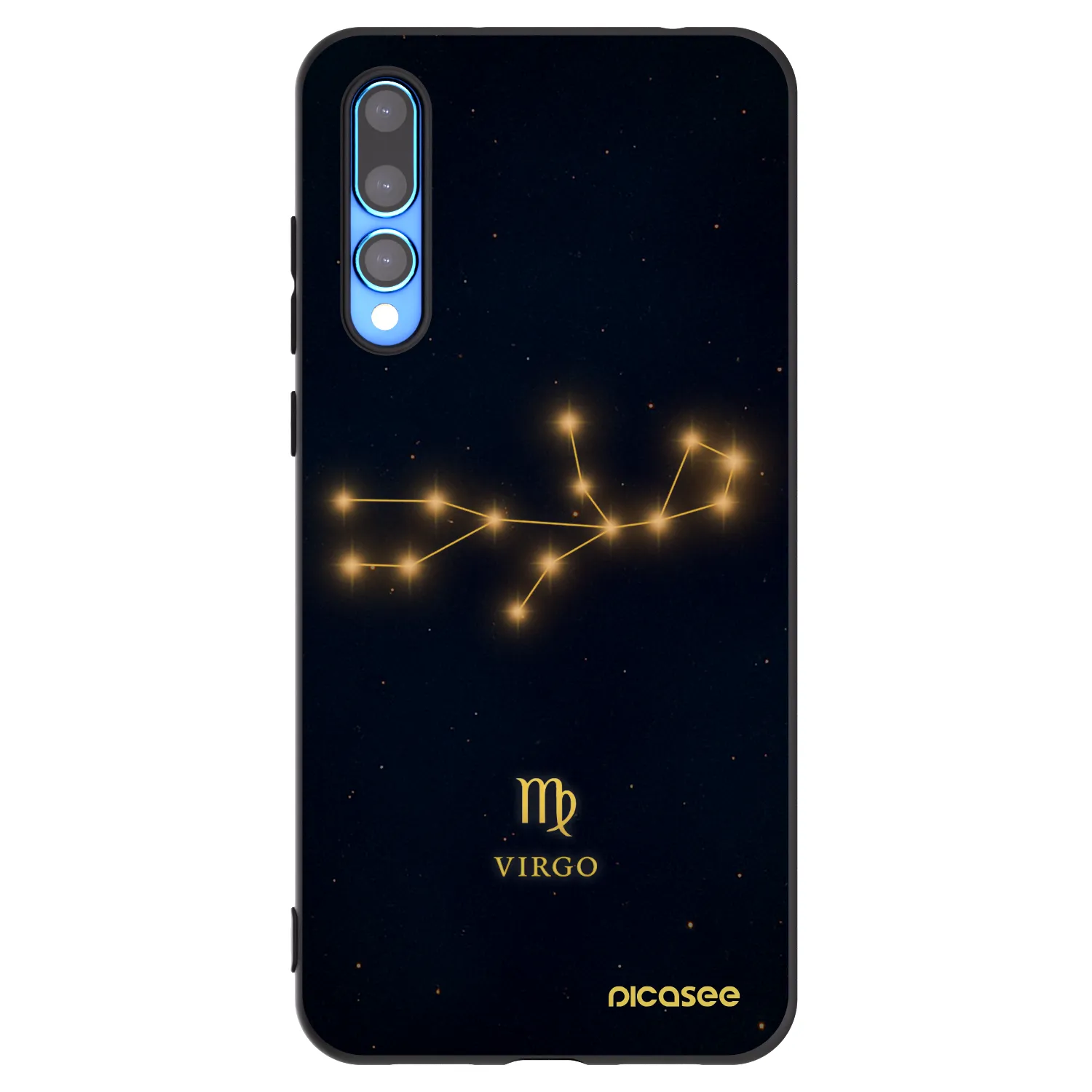 Picasee Μαύρη θήκη σιλικόνης για Huawei P20 Pro - VIRGO