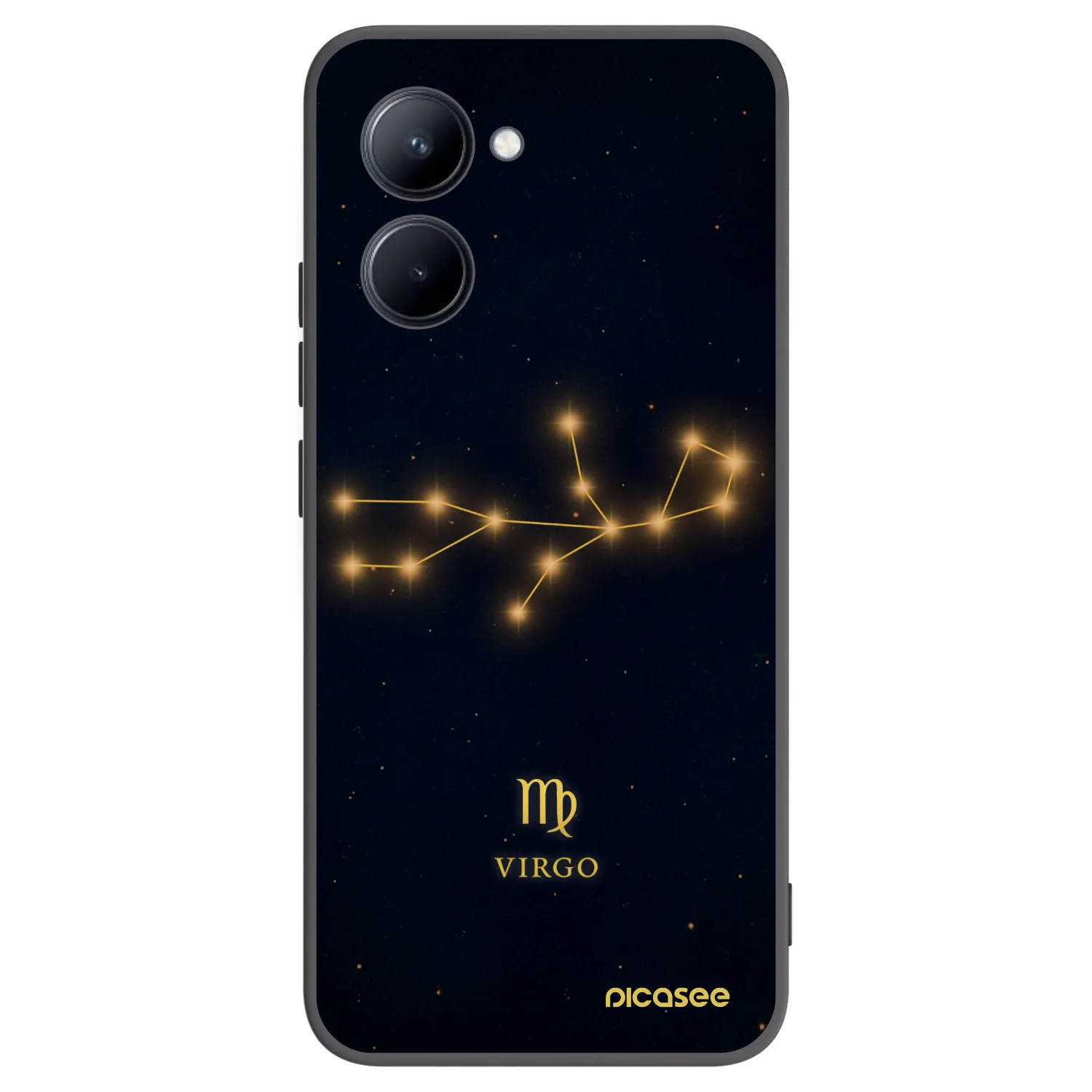 Picasee Μαύρη θήκη σιλικόνης για Realme C33 (2023) - VIRGO