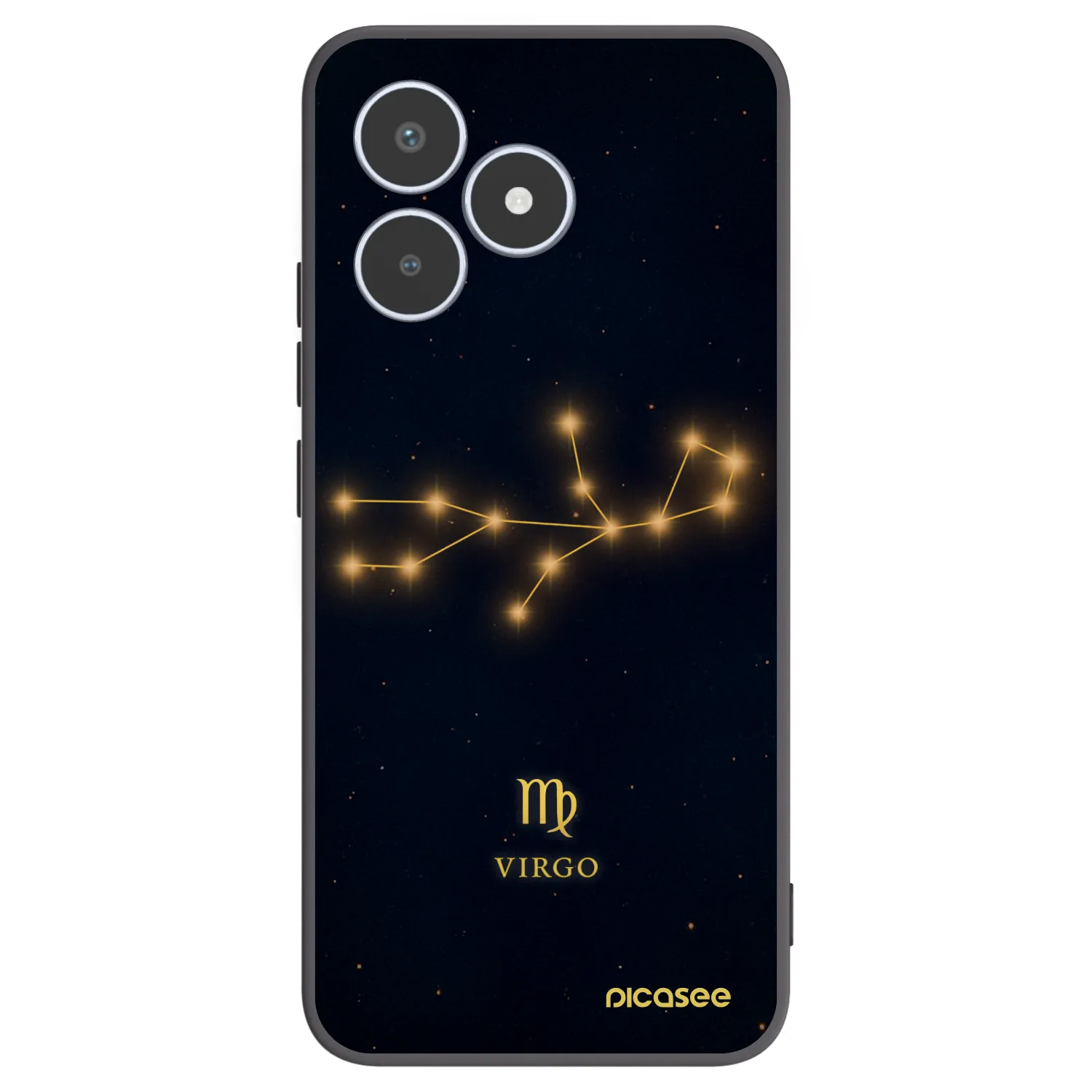 Picasee Μαύρη θήκη σιλικόνης για Realme C53 - VIRGO