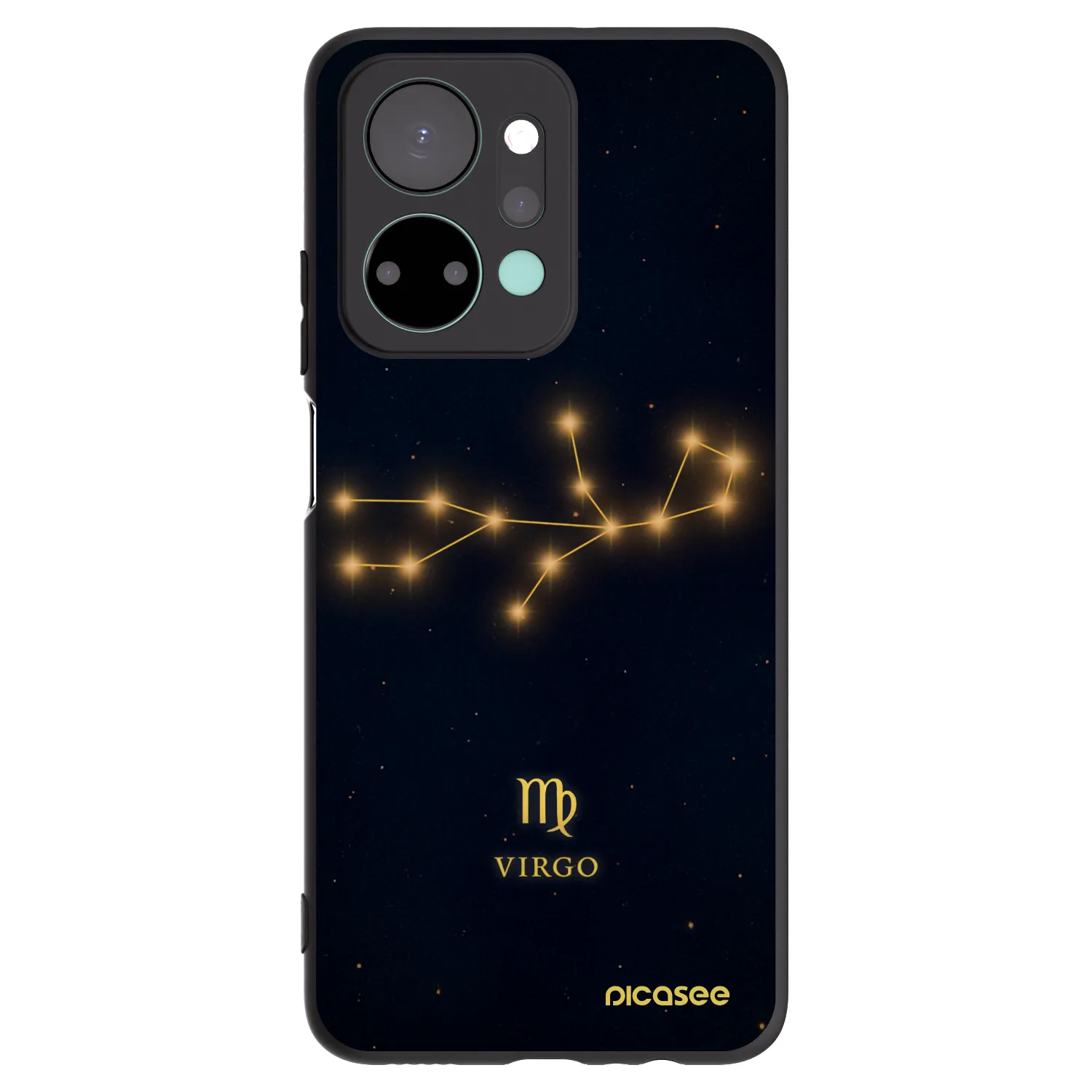 Picasee Μαύρη θήκη σιλικόνης για Honor X7a - VIRGO