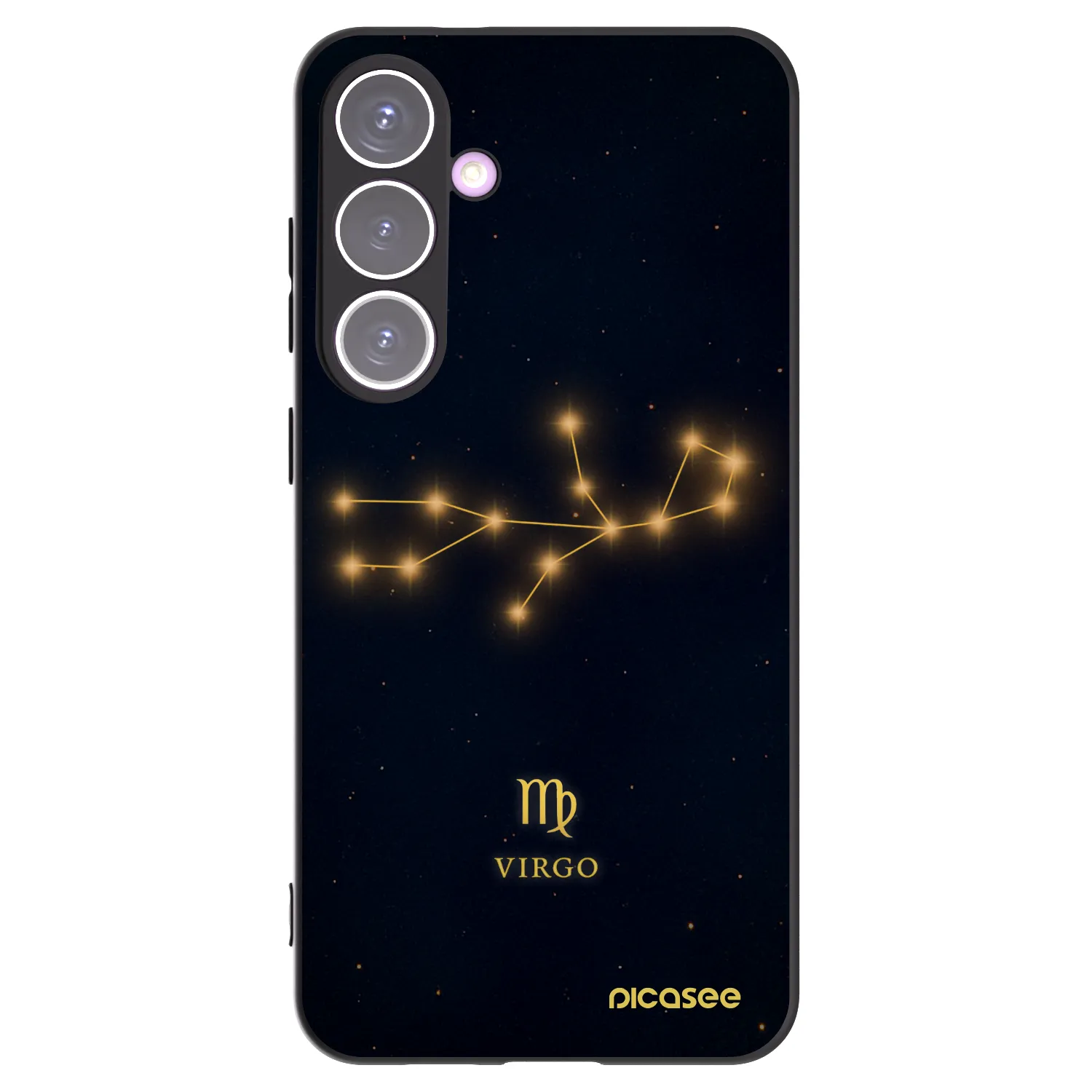 Picasee Μαύρη θήκη σιλικόνης για Samsung Galaxy S24+ S926B 5G - VIRGO