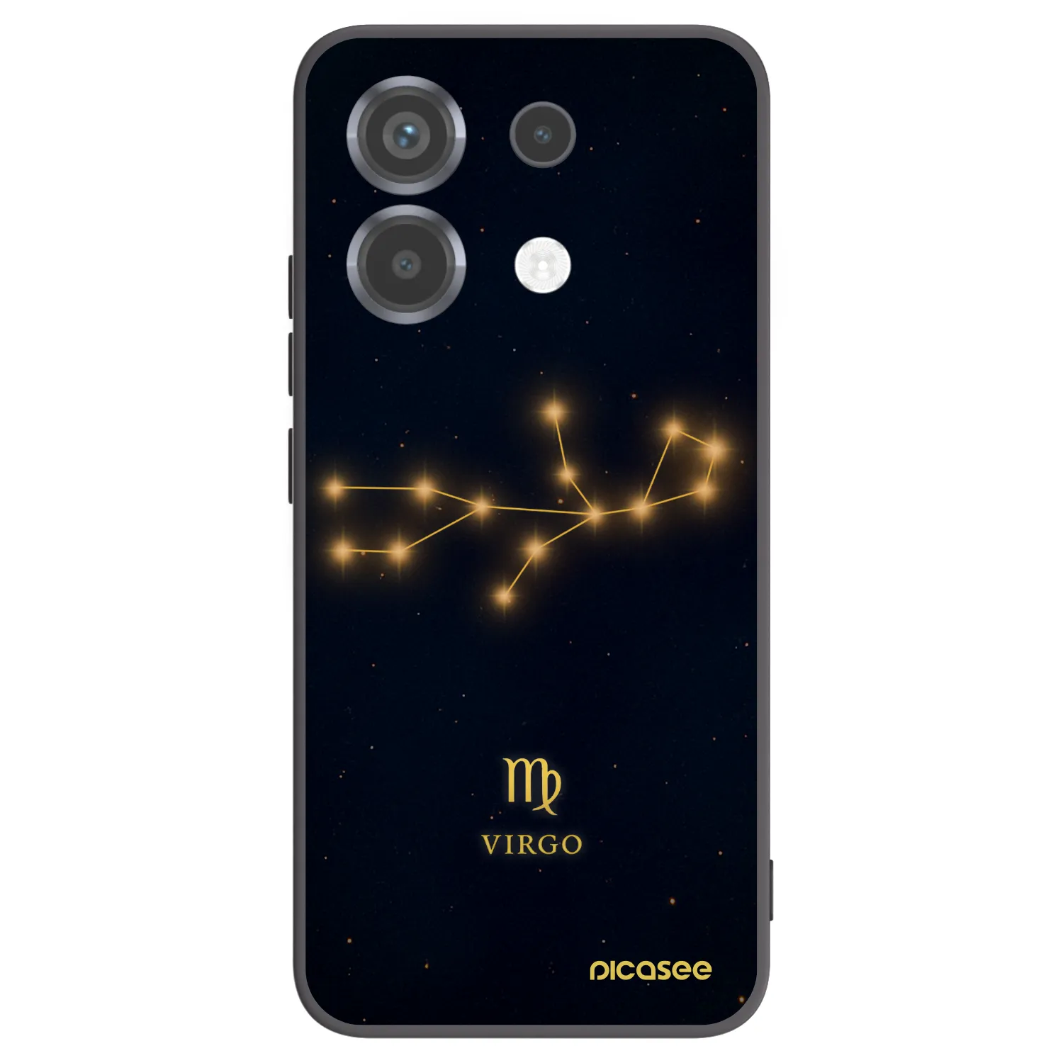 Picasee Μαύρη θήκη σιλικόνης για Xiaomi Poco X6 - VIRGO