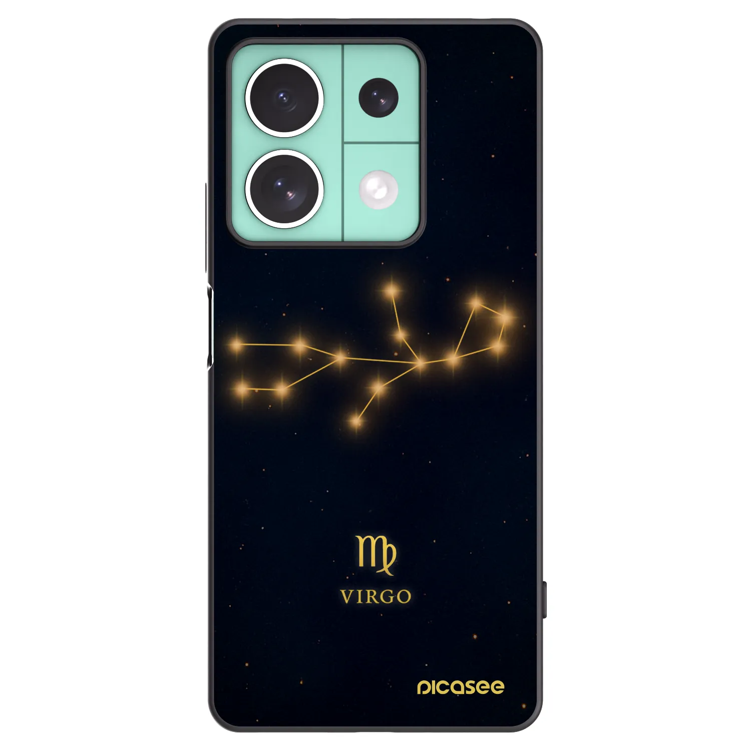 Picasee Μαύρη θήκη σιλικόνης για Xiaomi Redmi Note 13 5G - VIRGO