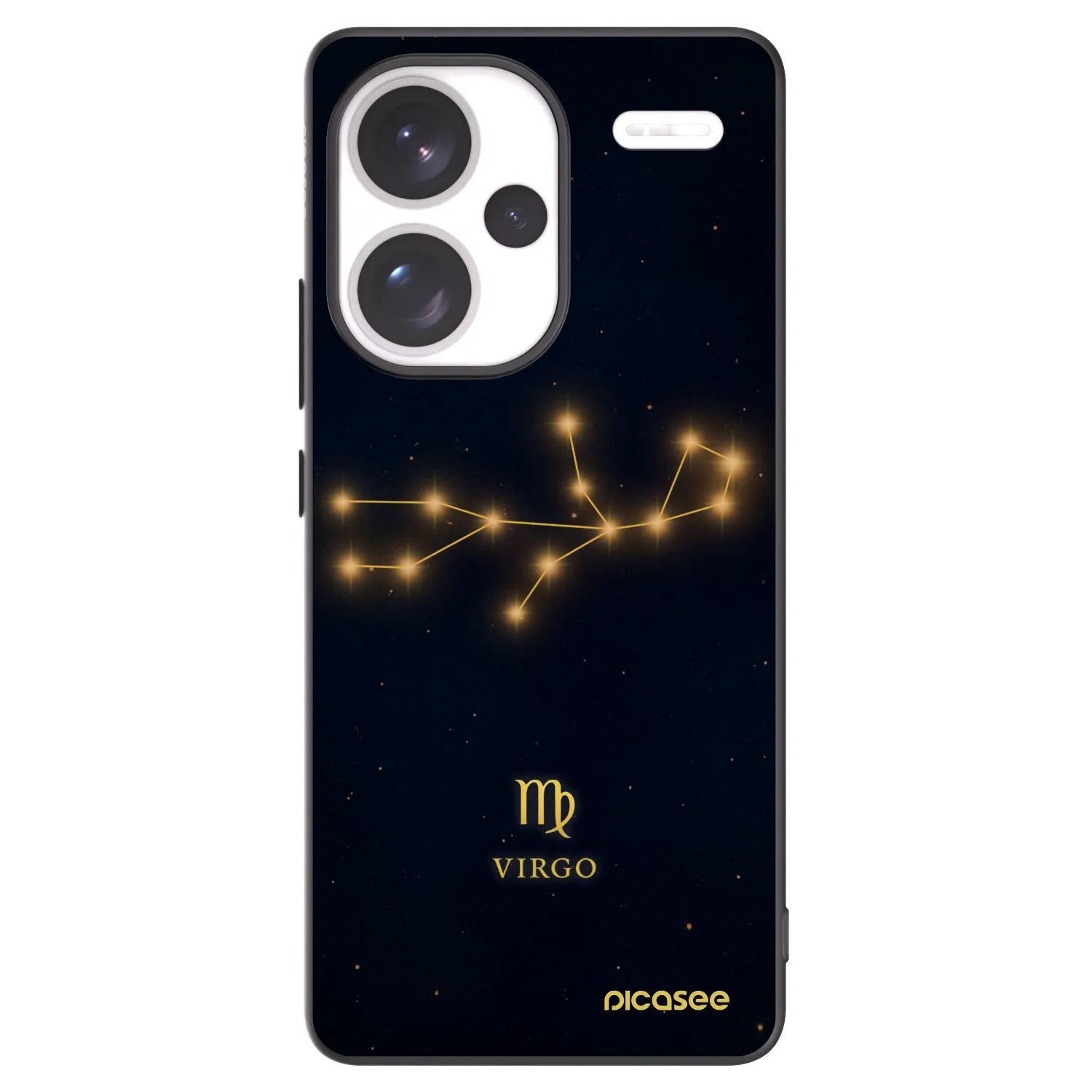 Picasee Μαύρη θήκη σιλικόνης για Xiaomi Redmi Note 13 Pro+ 5G - VIRGO