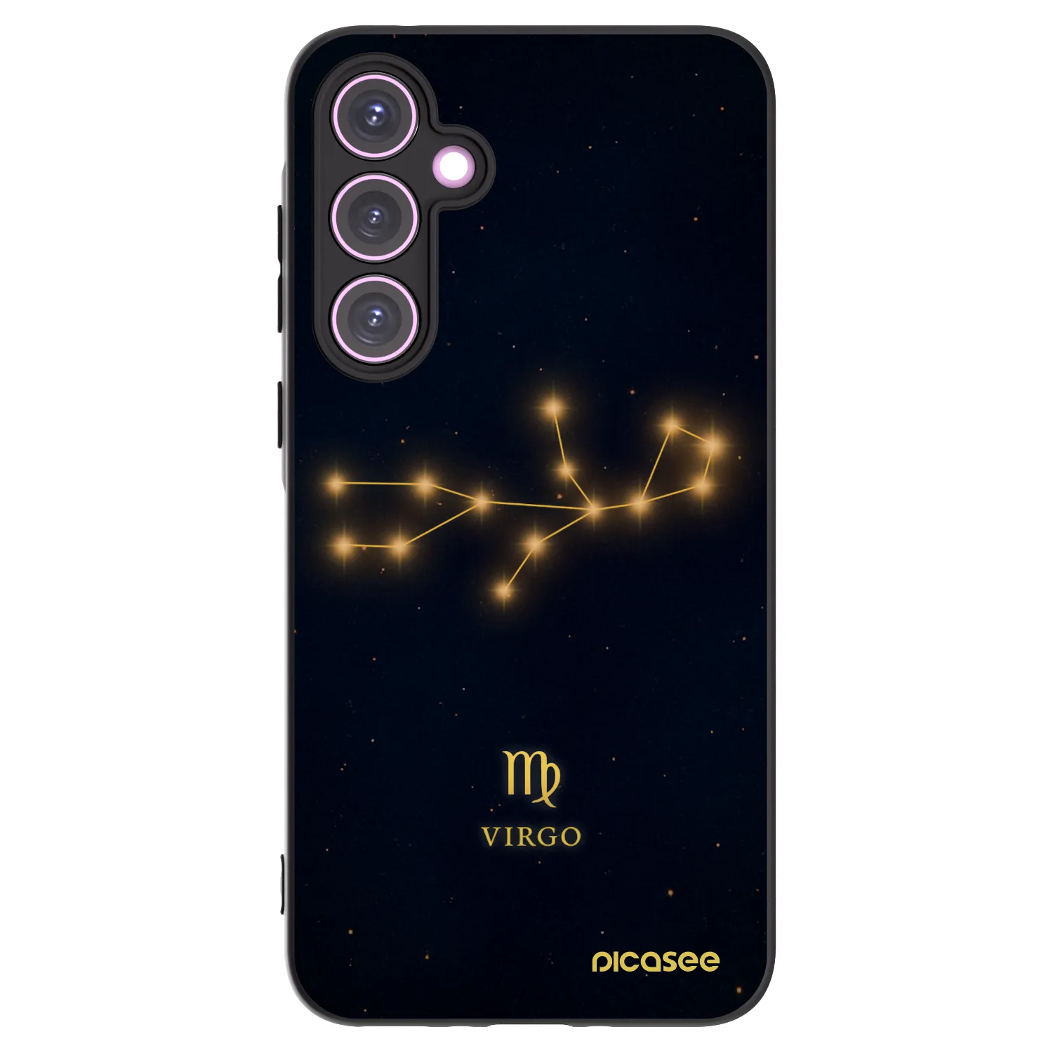 Picasee Μαύρη θήκη σιλικόνης για Samsung Galaxy A35 5G A356B - VIRGO