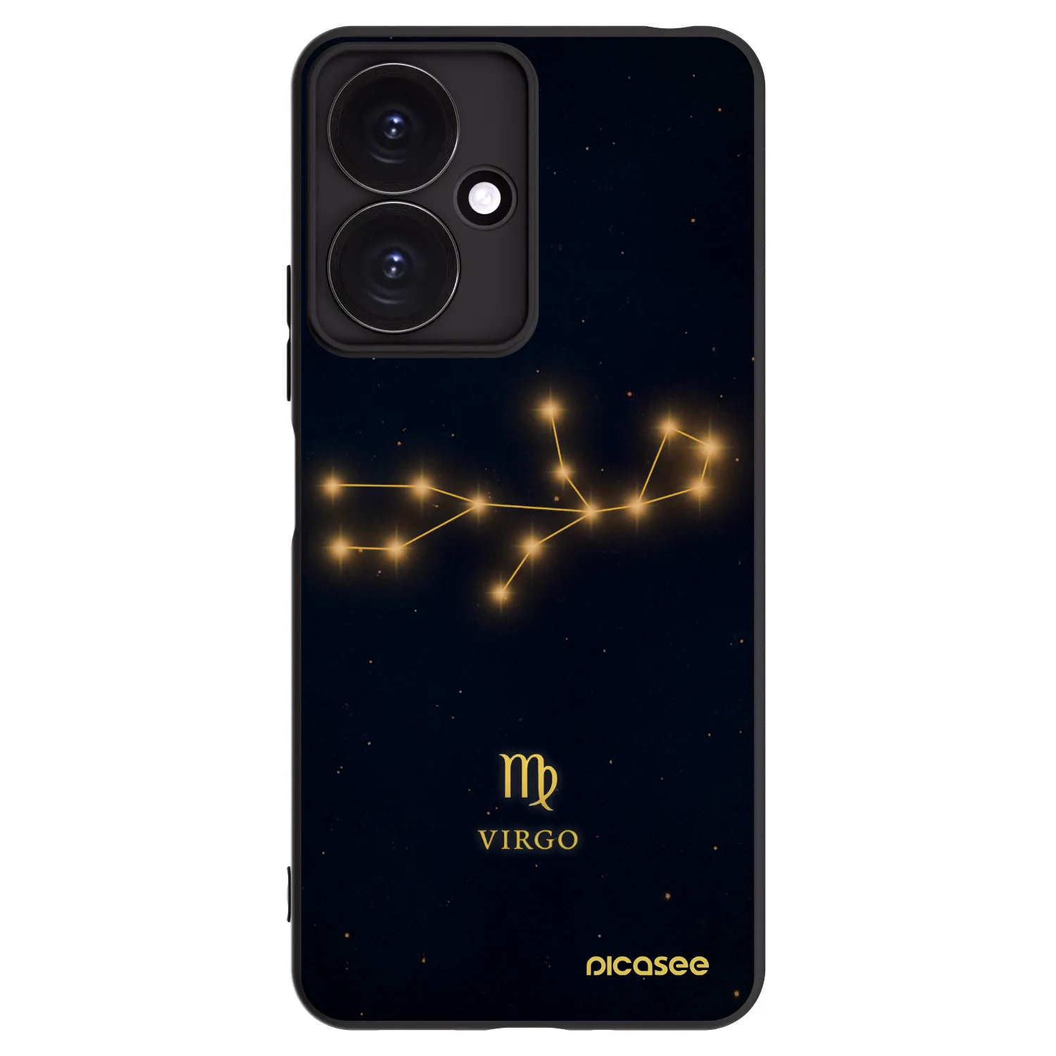 Picasee Μαύρη θήκη σιλικόνης για Xiaomi Redmi 13C 5G - VIRGO