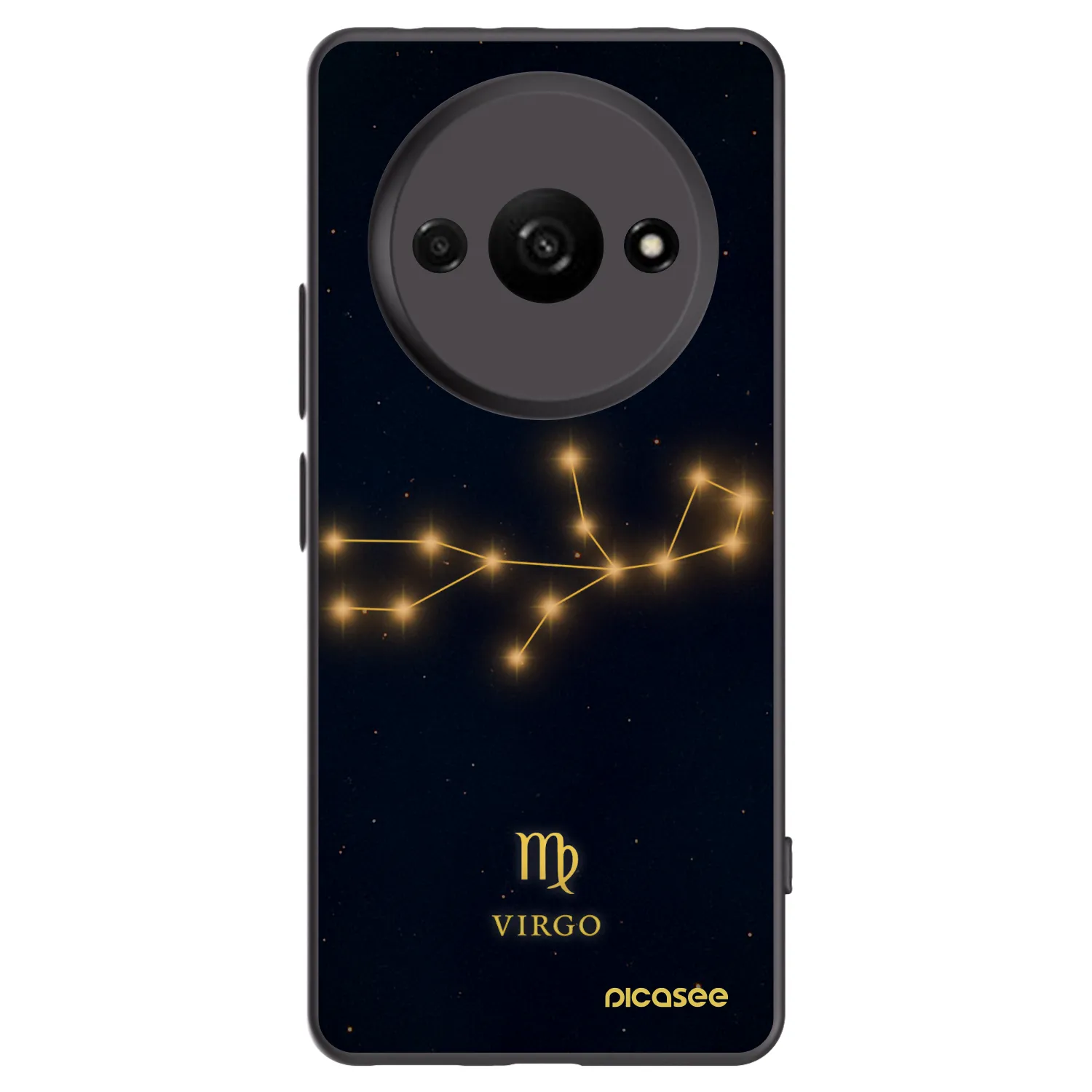 Picasee Μαύρη θήκη σιλικόνης για Xiaomi Redmi A3 - VIRGO
