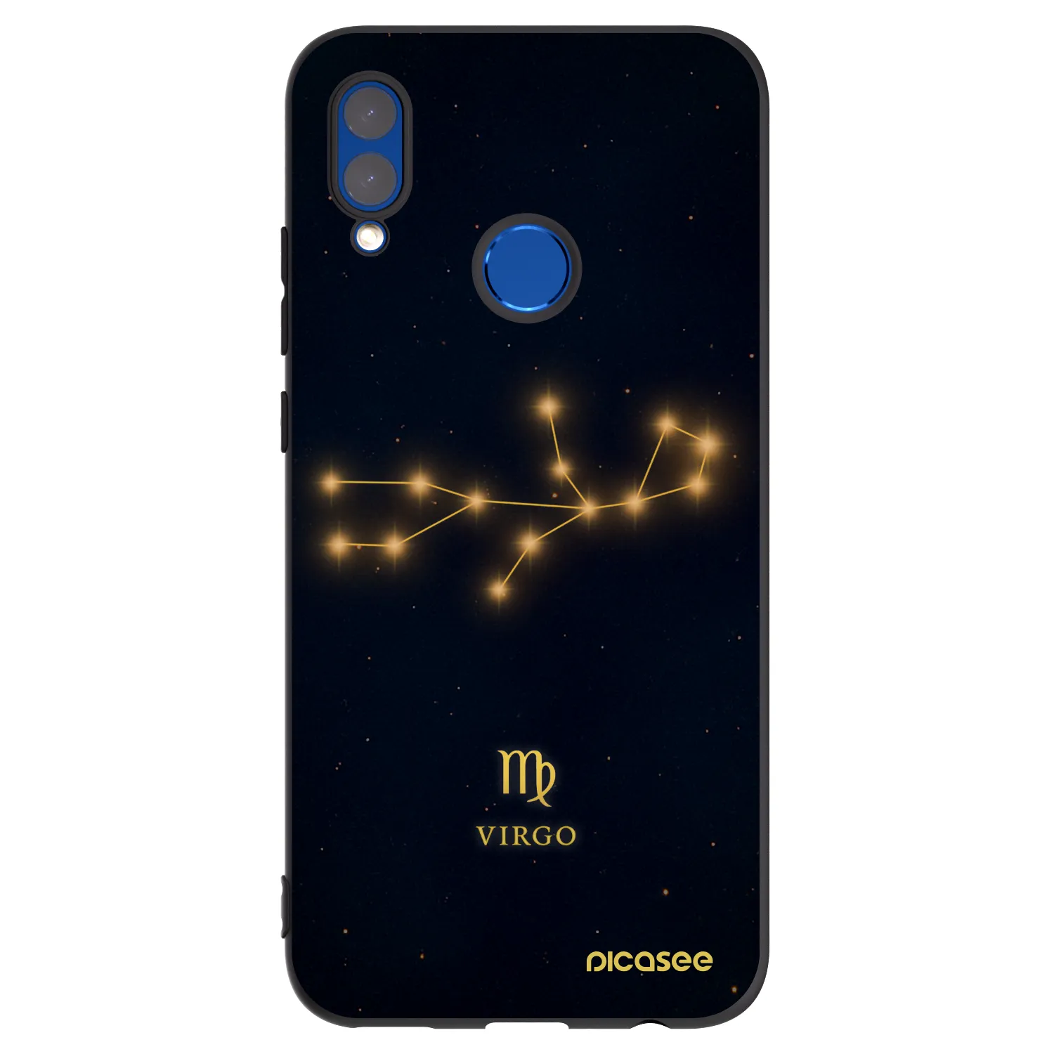 Picasee Μαύρη θήκη σιλικόνης για Huawei P Smart 2019 - VIRGO