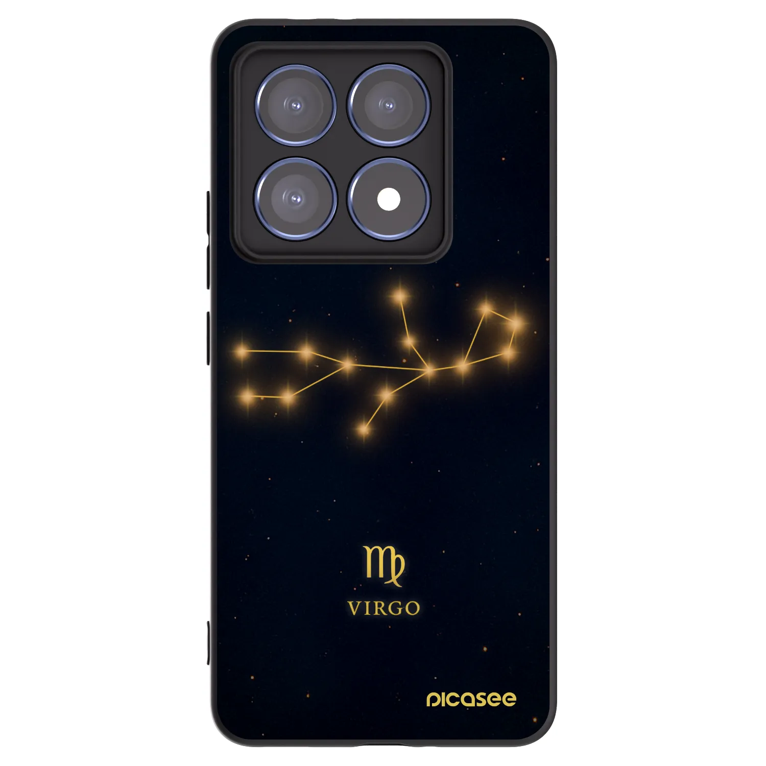 Picasee Μαύρη θήκη σιλικόνης για Xiaomi 14T Pro - VIRGO