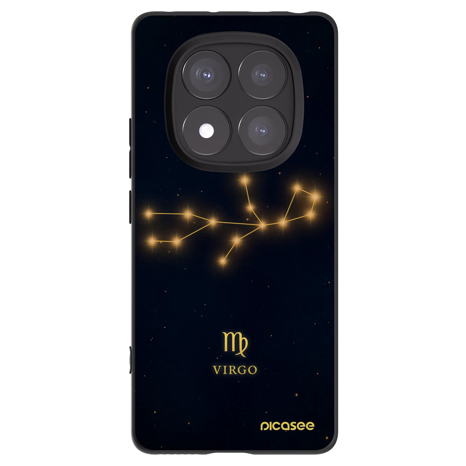 Picasee Μαύρη θήκη σιλικόνης για Xiaomi Redmi Note 14 Pro+ 5G - VIRGO