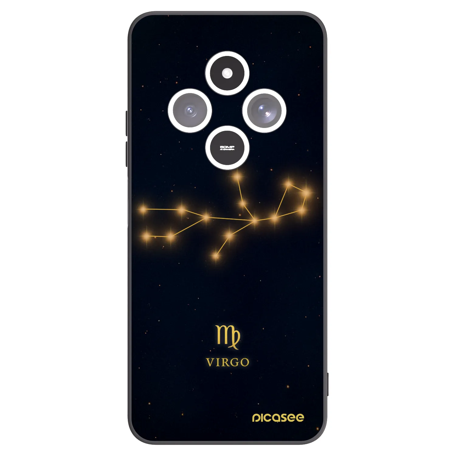 Picasee Μαύρη θήκη σιλικόνης για Xiaomi Redmi 14C - VIRGO