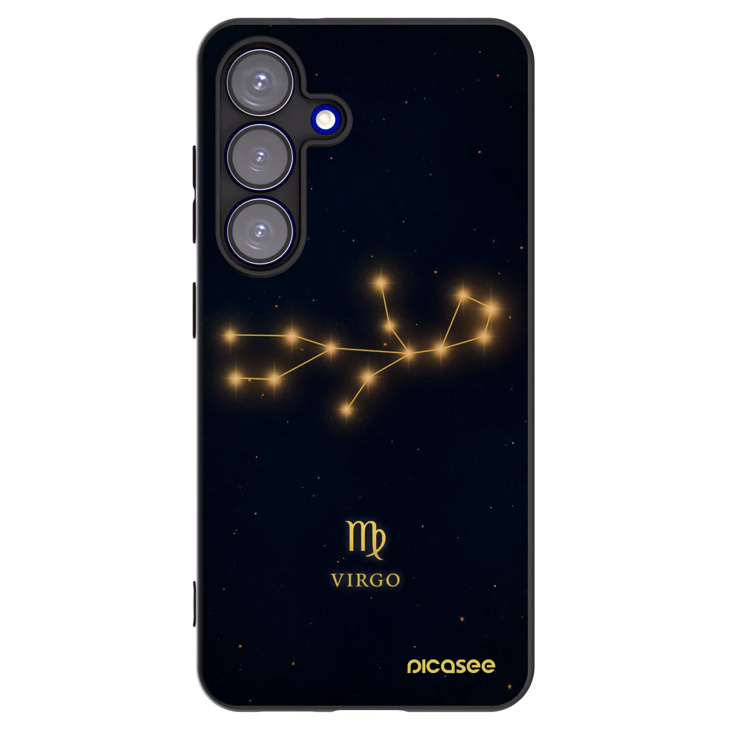 Picasee Μαύρη θήκη σιλικόνης για Samsung Galaxy S25 5G - VIRGO