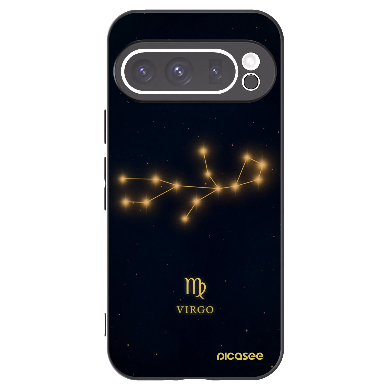 Picasee Μαύρη θήκη σιλικόνης για Google Pixel 9 Pro - VIRGO