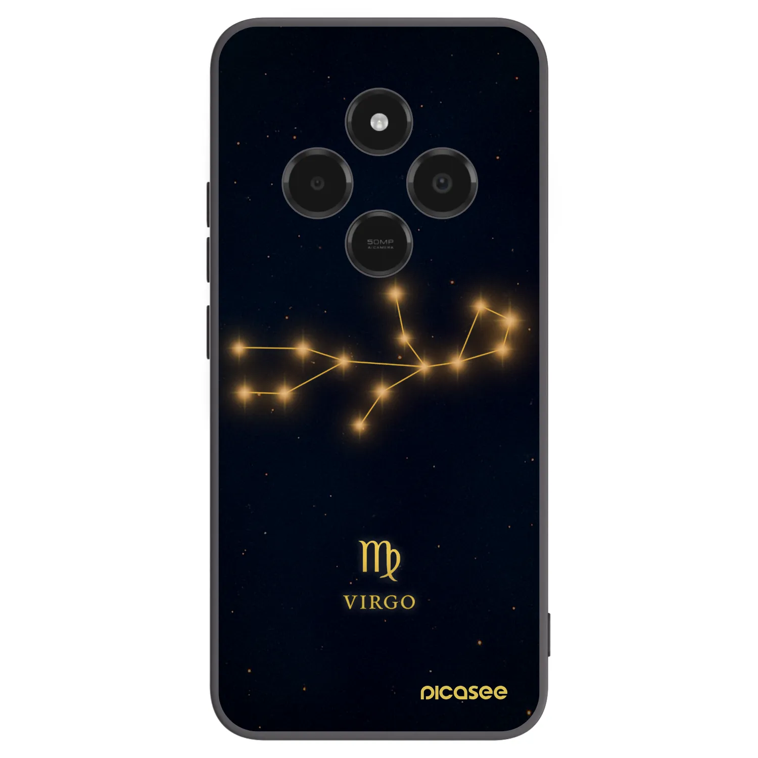 Picasee Μαύρη θήκη σιλικόνης για Xiaomi Poco C75 - VIRGO