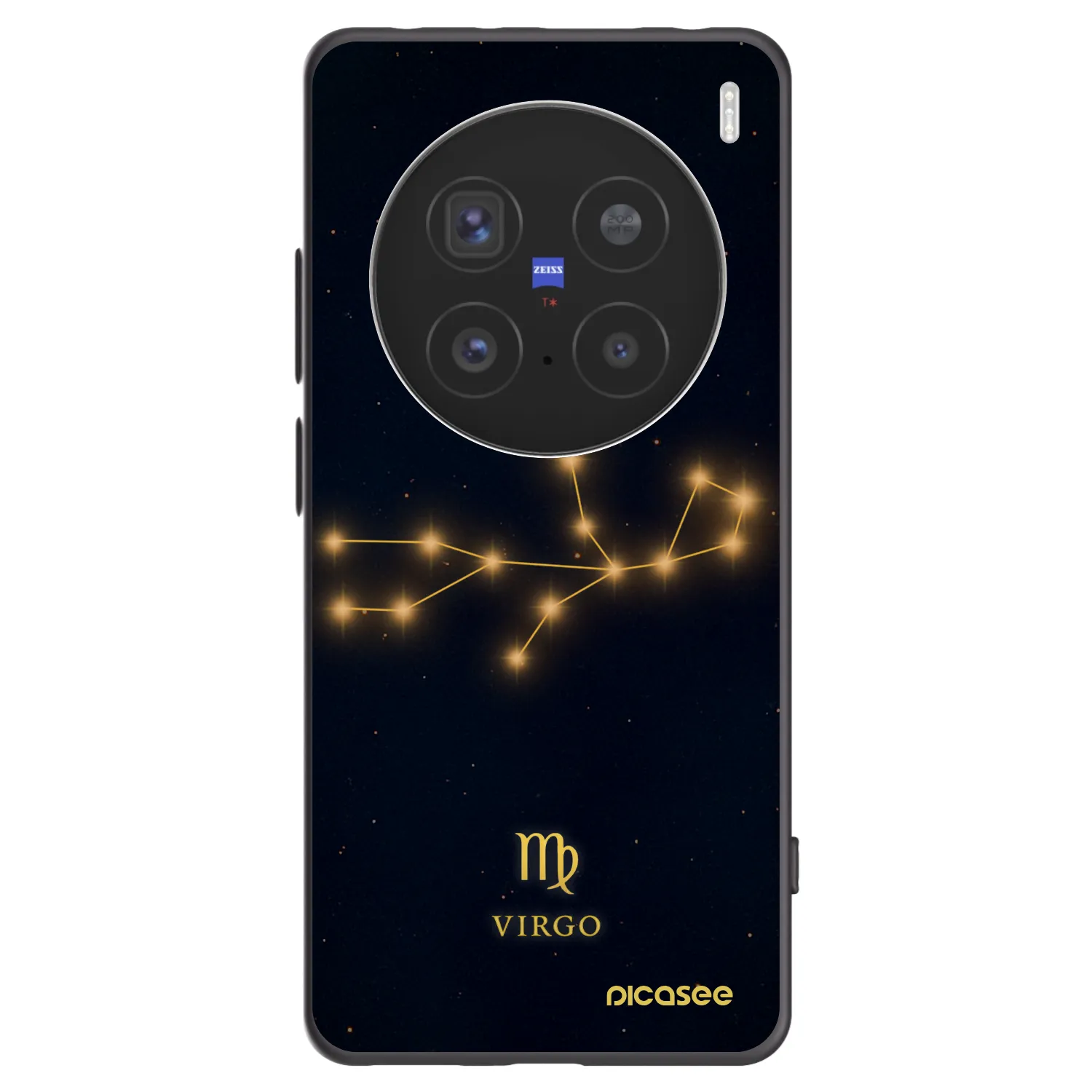 Picasee Μαύρη θήκη σιλικόνης για Vivo X200 Pro - VIRGO