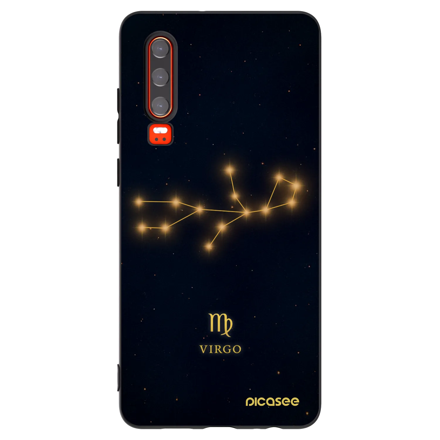 Picasee Μαύρη θήκη σιλικόνης για Huawei P30 - VIRGO