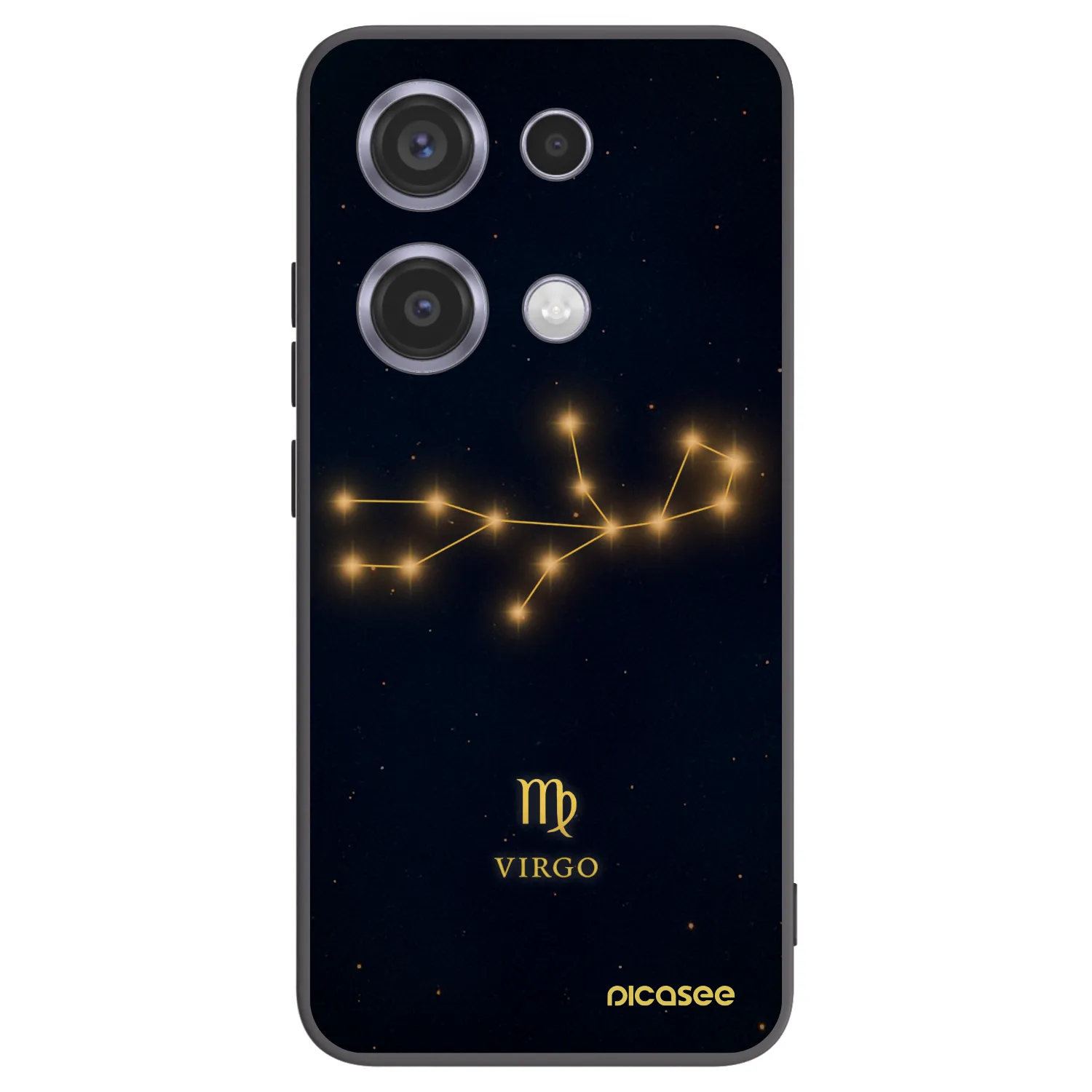 Picasee Μαύρη θήκη σιλικόνης για Xiaomi Redmi Note 14S - VIRGO