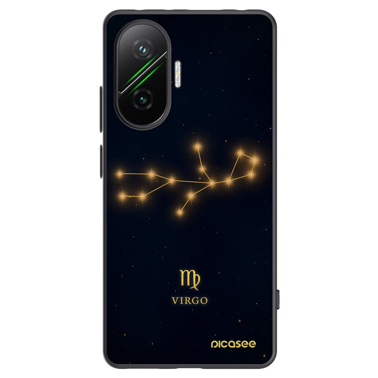 Picasee Μαύρη θήκη σιλικόνης για Xiaomi Poco F7 5G - VIRGO