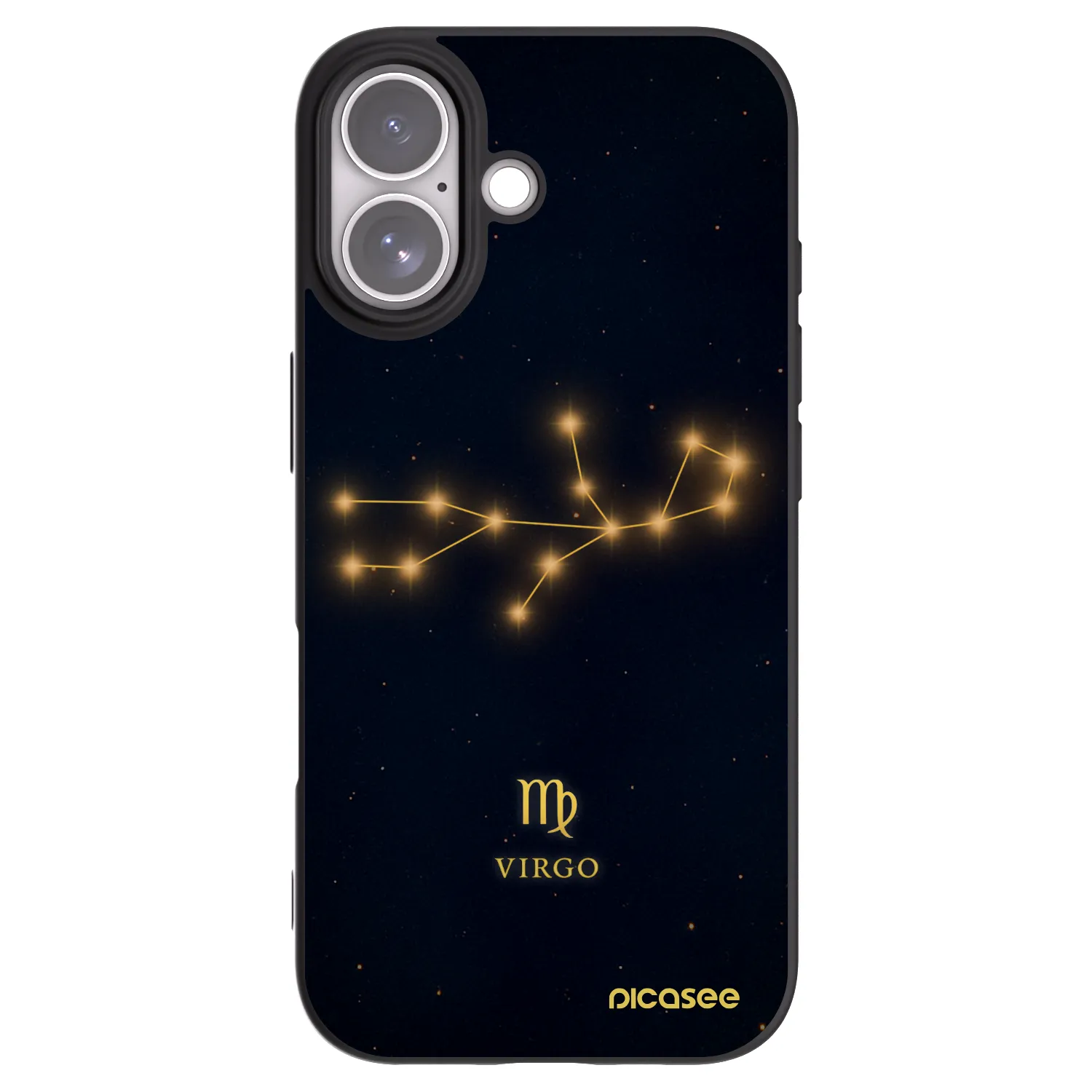 Picasee Μαύρη θήκη σιλικόνης για Apple iPhone 17 - VIRGO