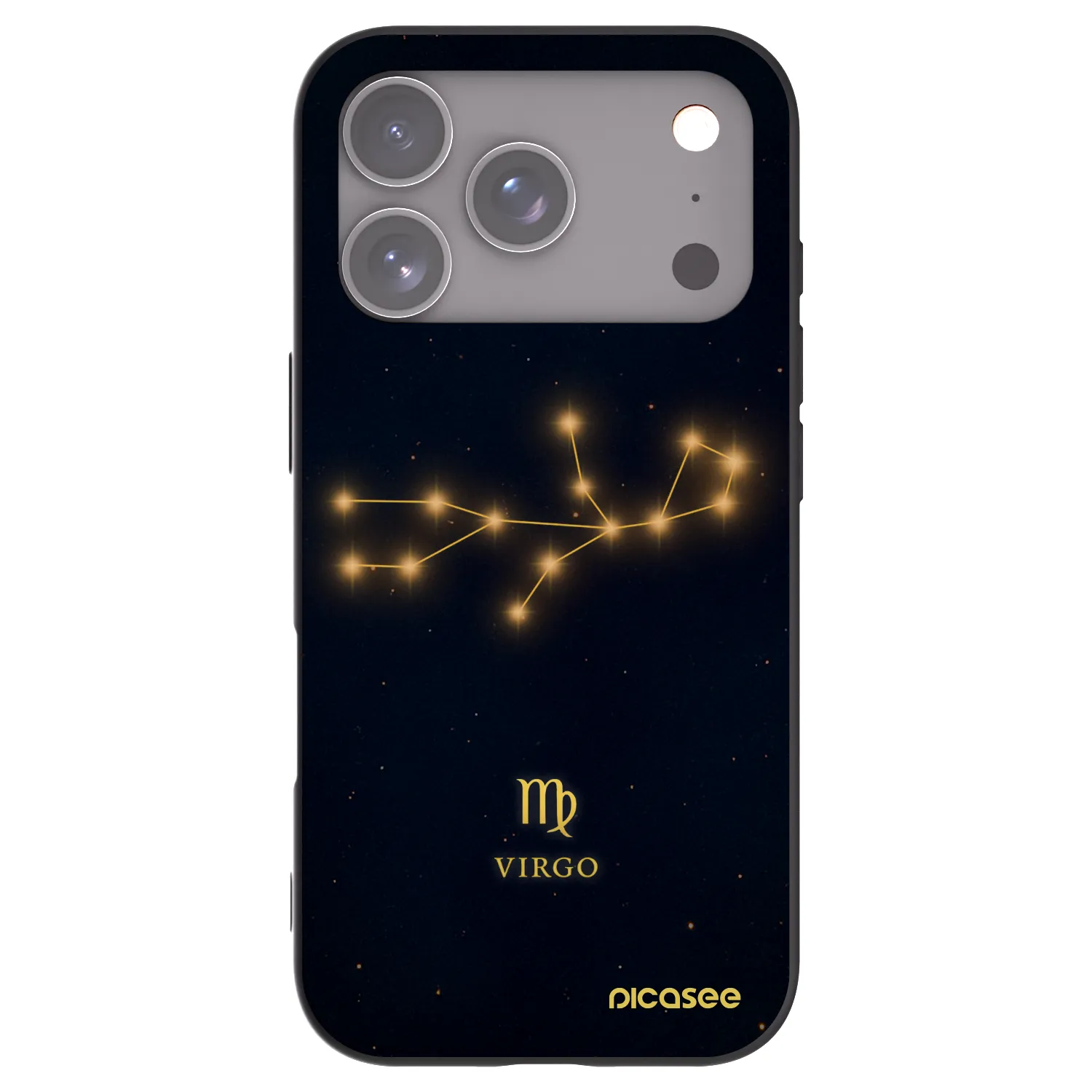 Picasee Μαύρη θήκη σιλικόνης για Apple iPhone 17 Pro - VIRGO
