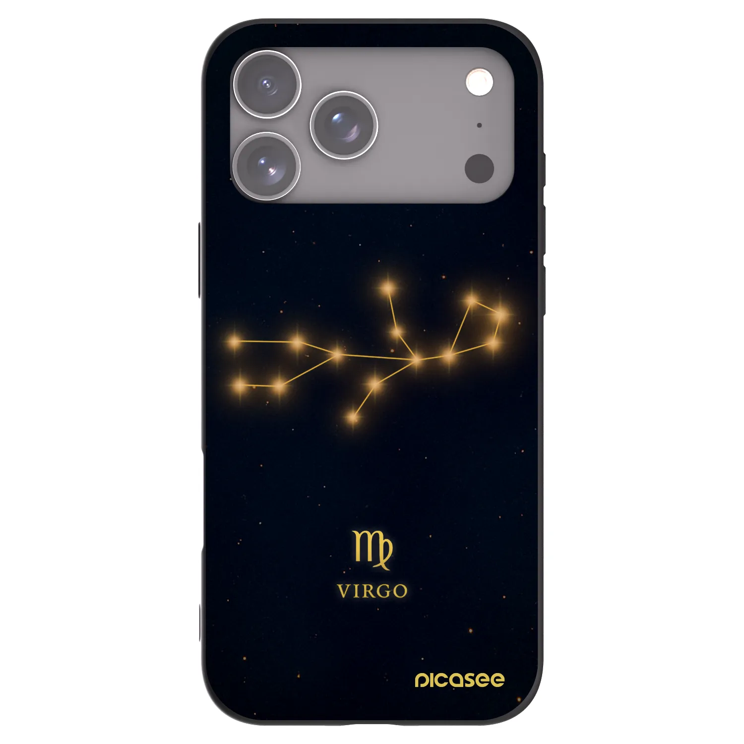 Picasee Μαύρη θήκη σιλικόνης για Apple iPhone 17 Pro Max - VIRGO