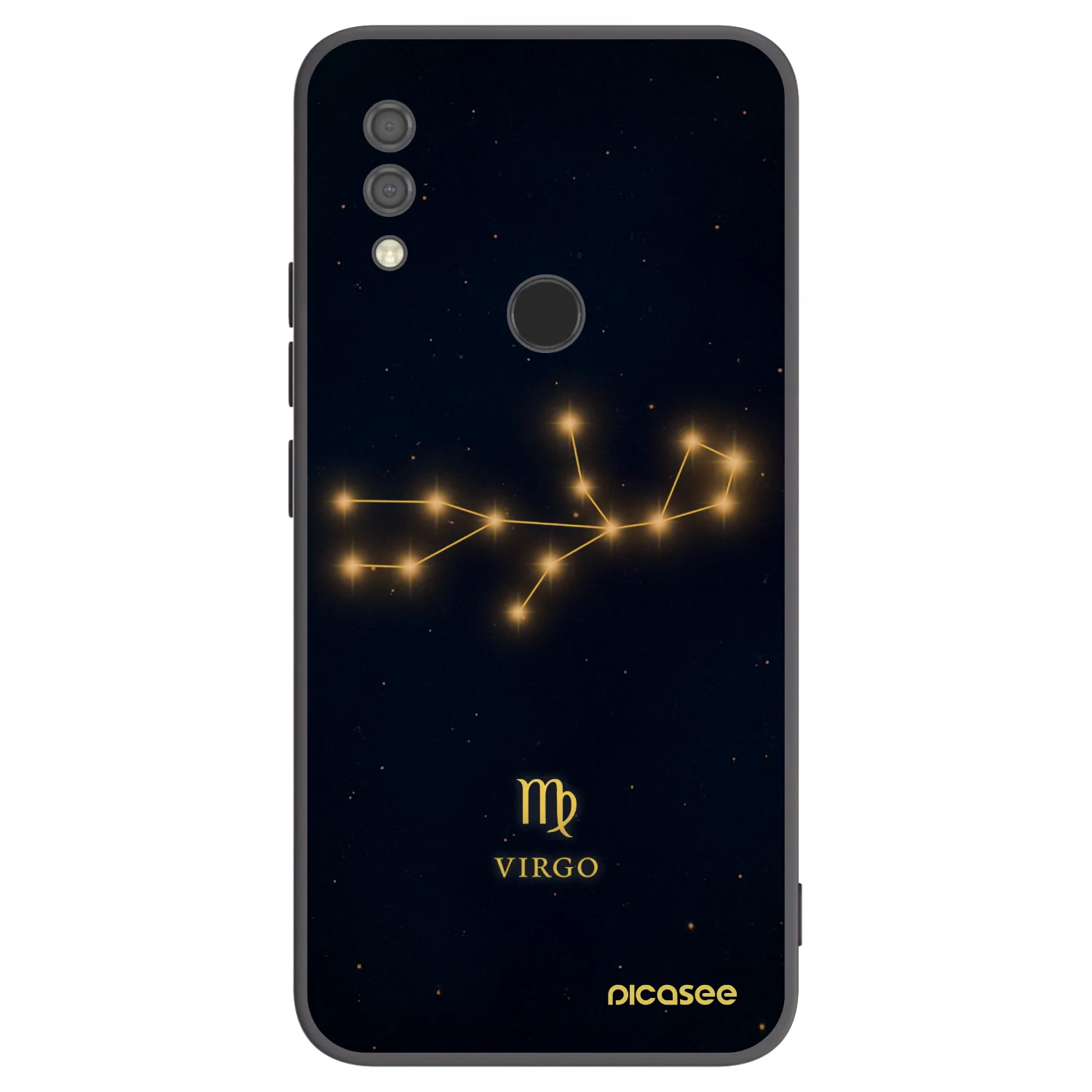 Picasee Μαύρη θήκη σιλικόνης για Xiaomi Redmi 7 - VIRGO
