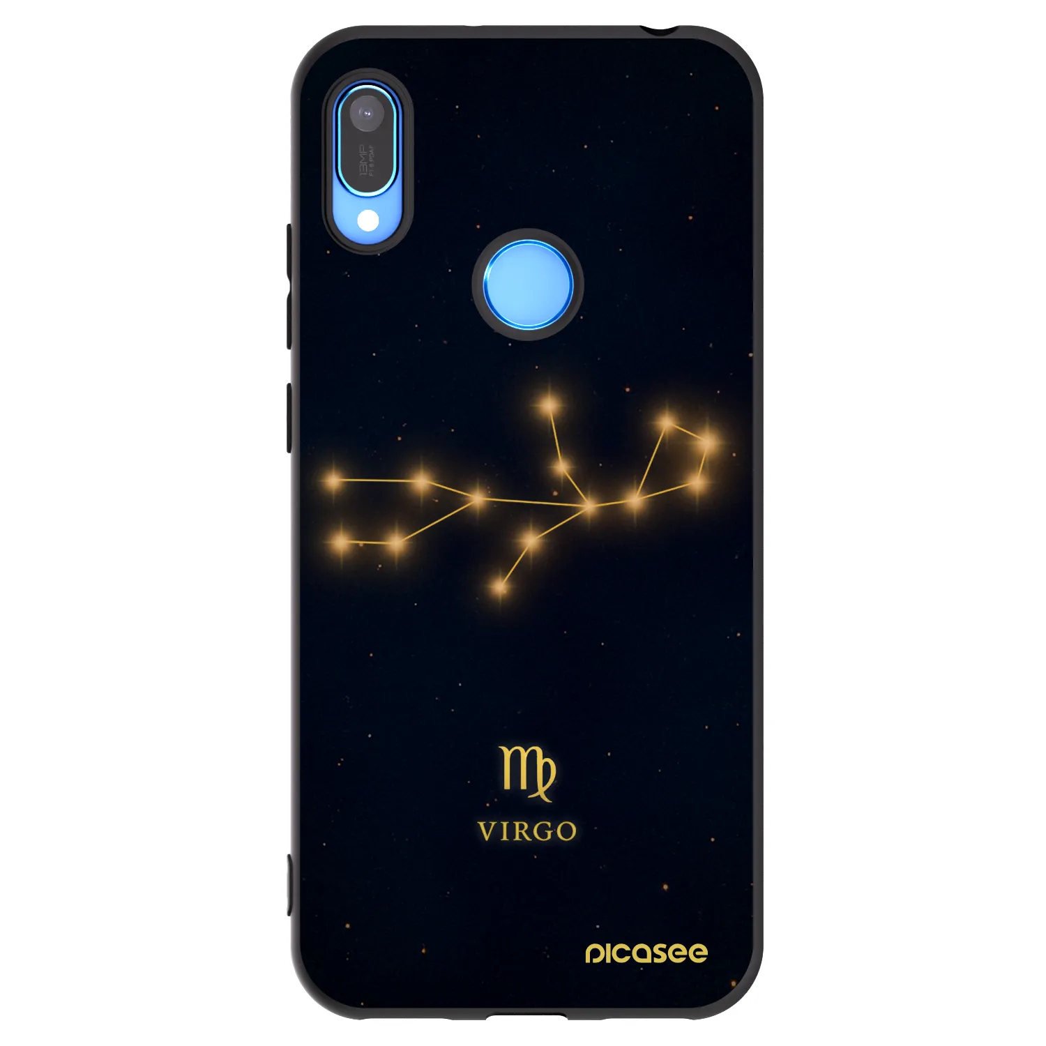 Picasee Μαύρη θήκη σιλικόνης για Huawei Y6 2019 - VIRGO