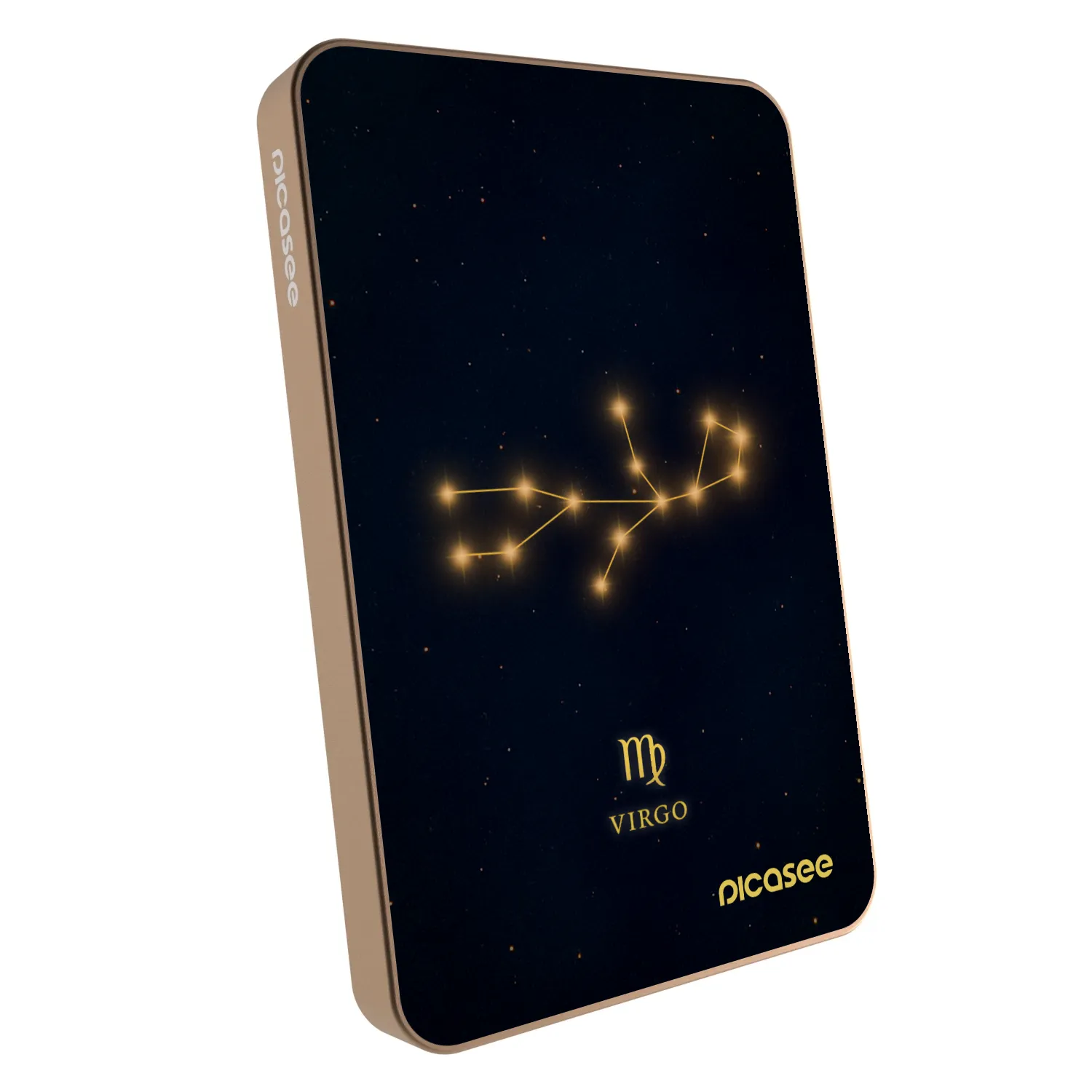 Picasee Powerbank με MagSafe 5 000 mAh Χρυσαφένιος - VIRGO