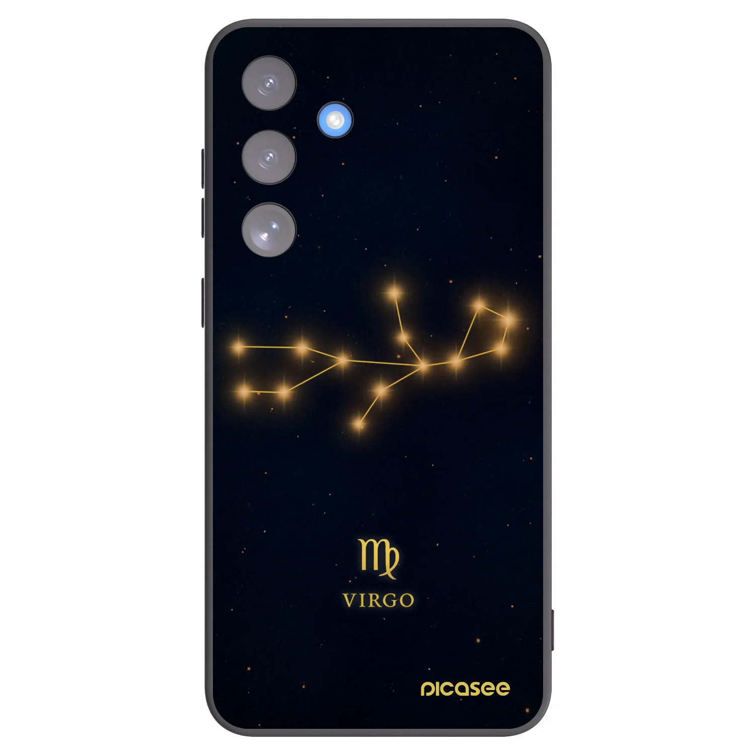 Picasee Μαύρη θήκη σιλικόνης για Samsung Galaxy S25 FE 5G - VIRGO