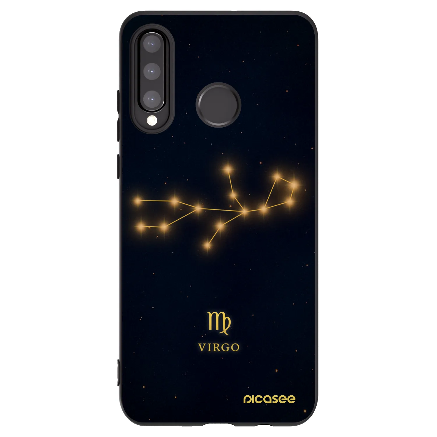 Picasee Μαύρη θήκη σιλικόνης για Huawei P30 Lite - VIRGO