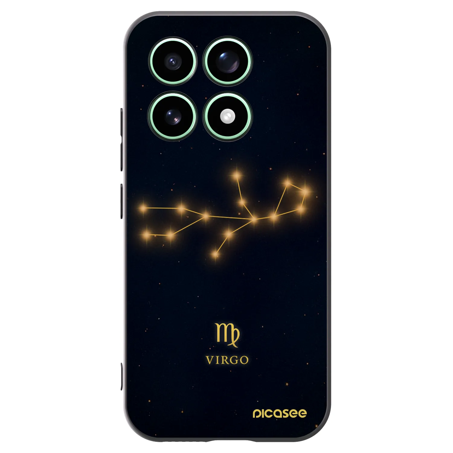 Picasee Μαύρη θήκη σιλικόνης για Xiaomi 17 - VIRGO
