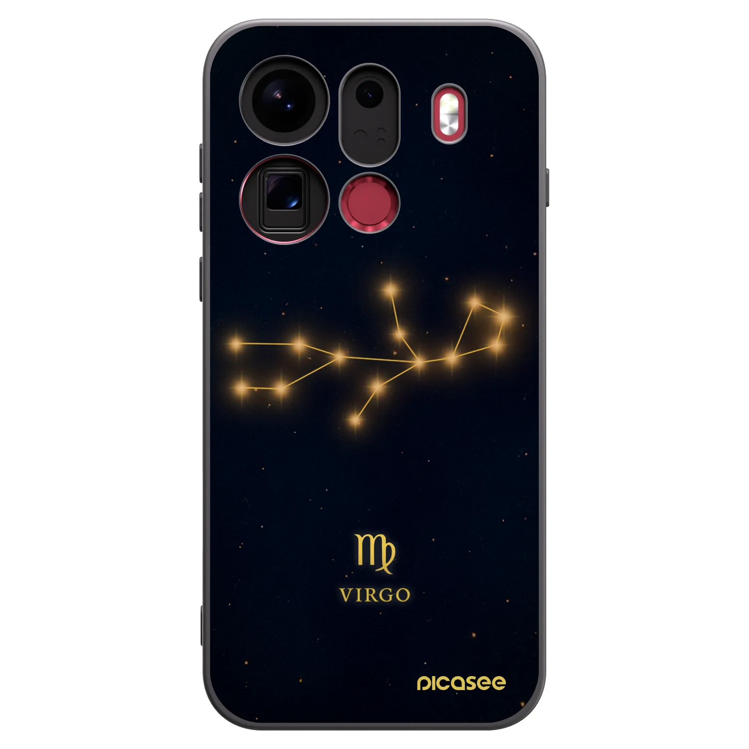 Picasee Μαύρη θήκη σιλικόνης για OPPO Find X9 Pro - VIRGO
