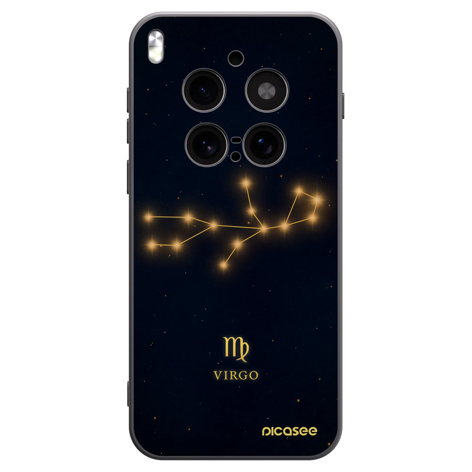 Picasee Μαύρη θήκη σιλικόνης για Vivo X300 Pro - VIRGO